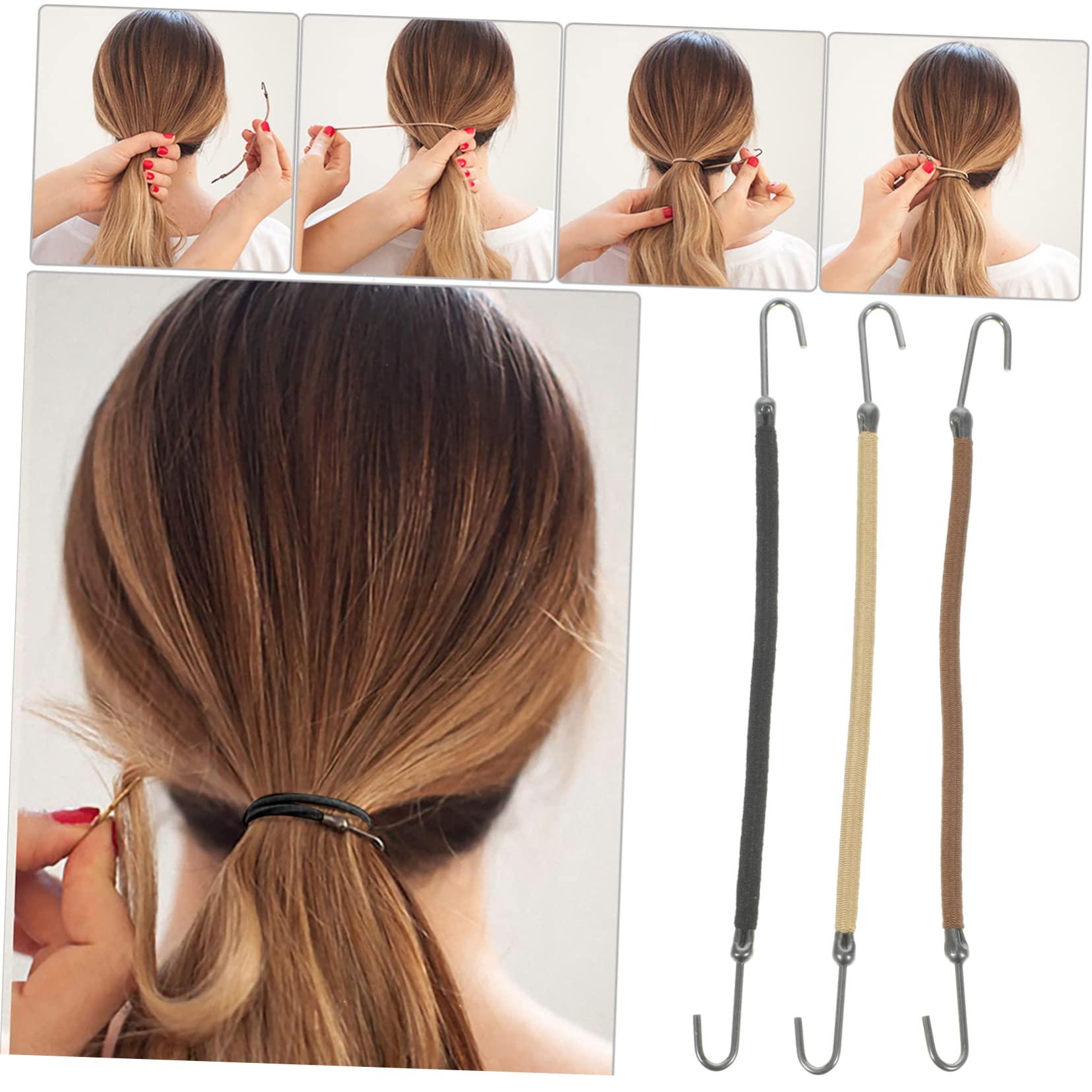 Abaodam Abaodam 75 Pcs Hair Tie Ponytail Holders Hook Ponytail Holders Tie Hair Hook Styling Ponytail Holder Hair Bungee Hair Styling Accessories Ponytail Holders Cord Metal Bride Bulk Headgear