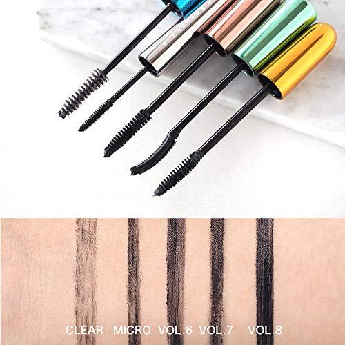 BeautyMALL UZU FLOW FUSHI Colorful Mascara Black/Brown/Clear/Purple/Navy/Copper/Burgundy Long Volume Water Proof Mascara Makeup Voluminous Volume Curling Mascara (Clear)