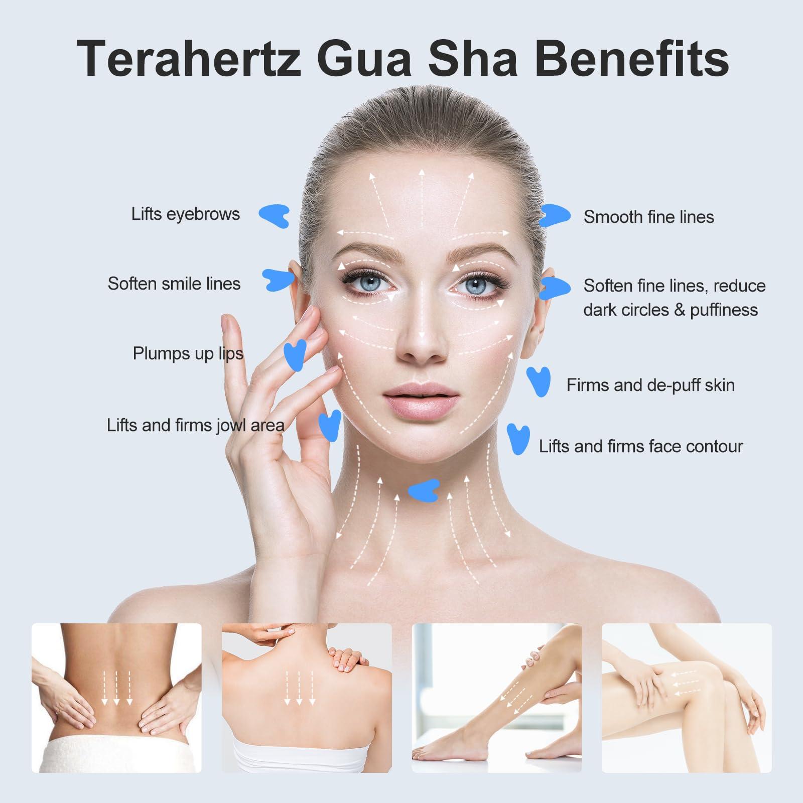ZminRN ZminRN Terahertz Gua Sha Facial Tools Guasha Tool for Face Body Gua Sha Stone Lymphatic Drainage Massager