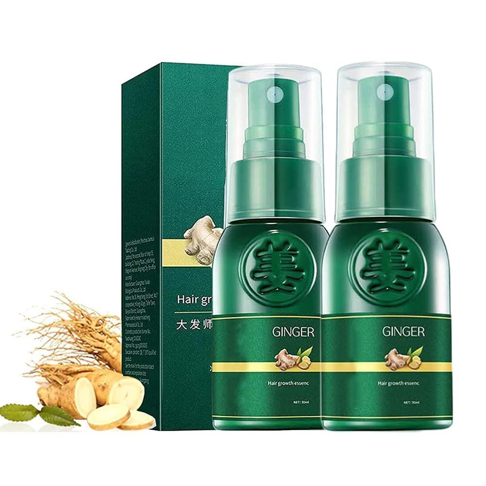 Peehss ShougaGRO Japanese Hair Growth Spray, Korean Ginseng Serum Spray, HyunGang Korea Ginseng Hair Regrowth Serum, Hair Regrowth Essence for for Women & Men, 30ml (2 Bottles)