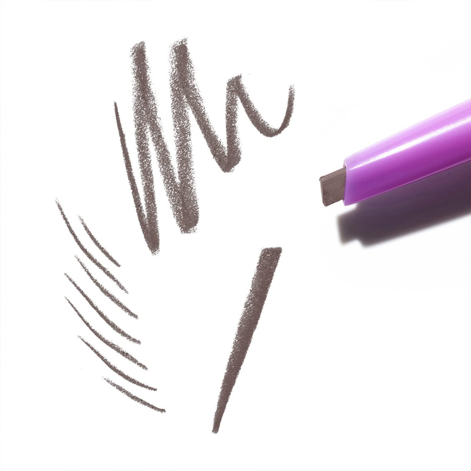 Kosas Kosas Brow Pop | Longwear Eyebrow Makeup, Dual-Sided Defining Pencil with Castor Oil for Soft, Natural Look of Real Hair -Grey