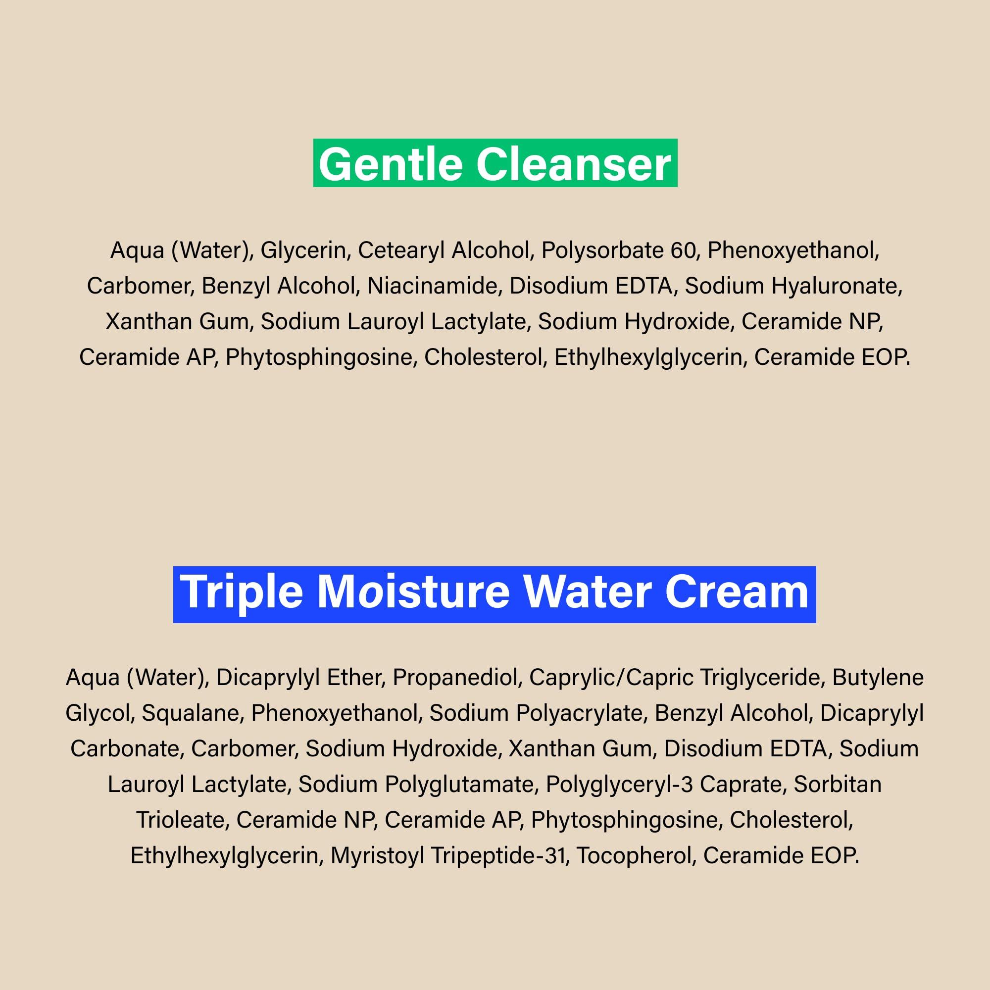 COATS COATS Daily Duo 2-Step Bundle Hydrating Cleanser & Triple Moisture Water Cream Helps Prevent Breakouts & Protect Skin Barrier with Ceramides Designed for Teens