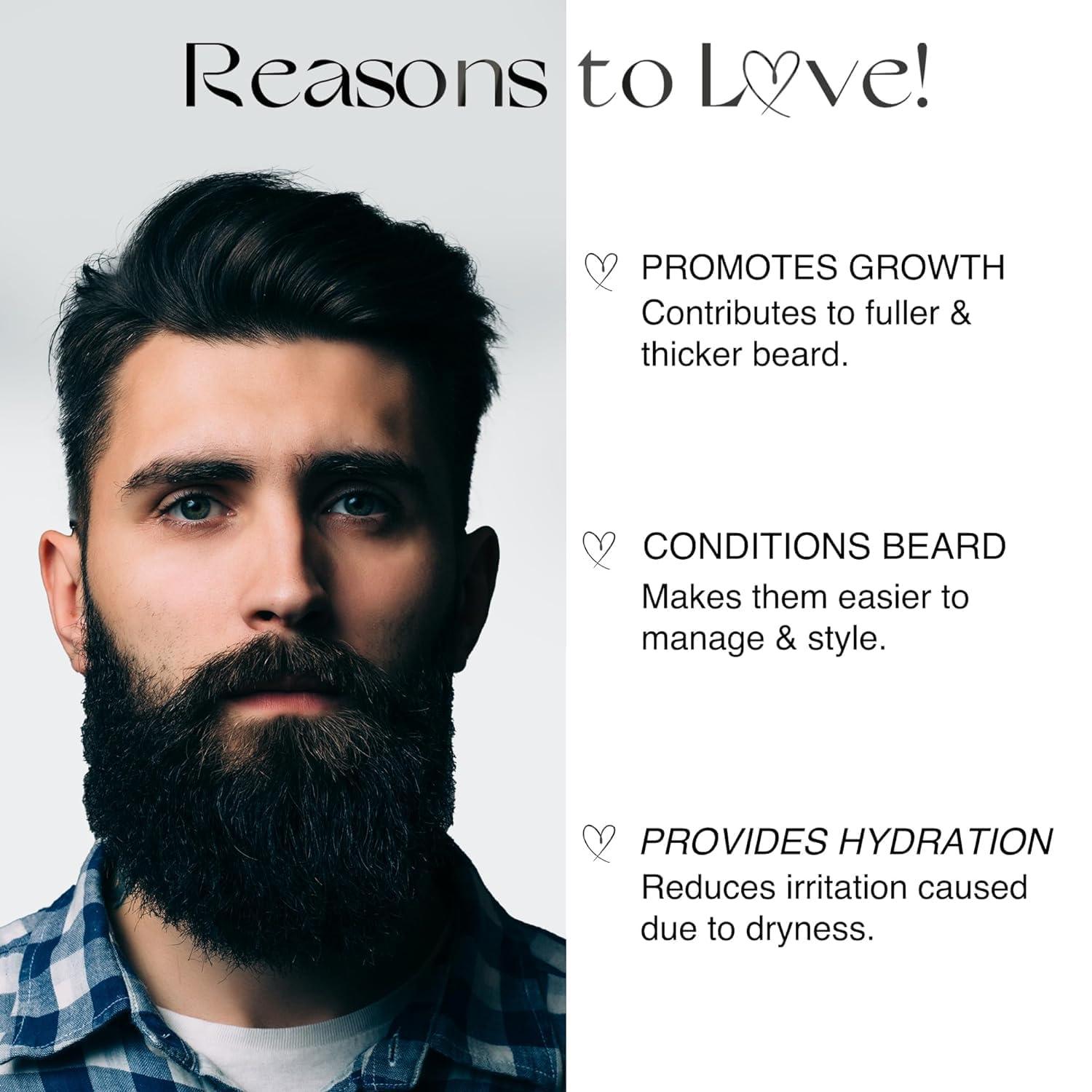 Generic Generic Advanced Beard Growth Oil/Made with Capilia Longa, Argan Oil, Vitamin E and Jojoba Oil/For Fuller, Thicker and Healthier Beard Growth - 30ml | 1.01 Fl Oz (Pack of 1), Natural