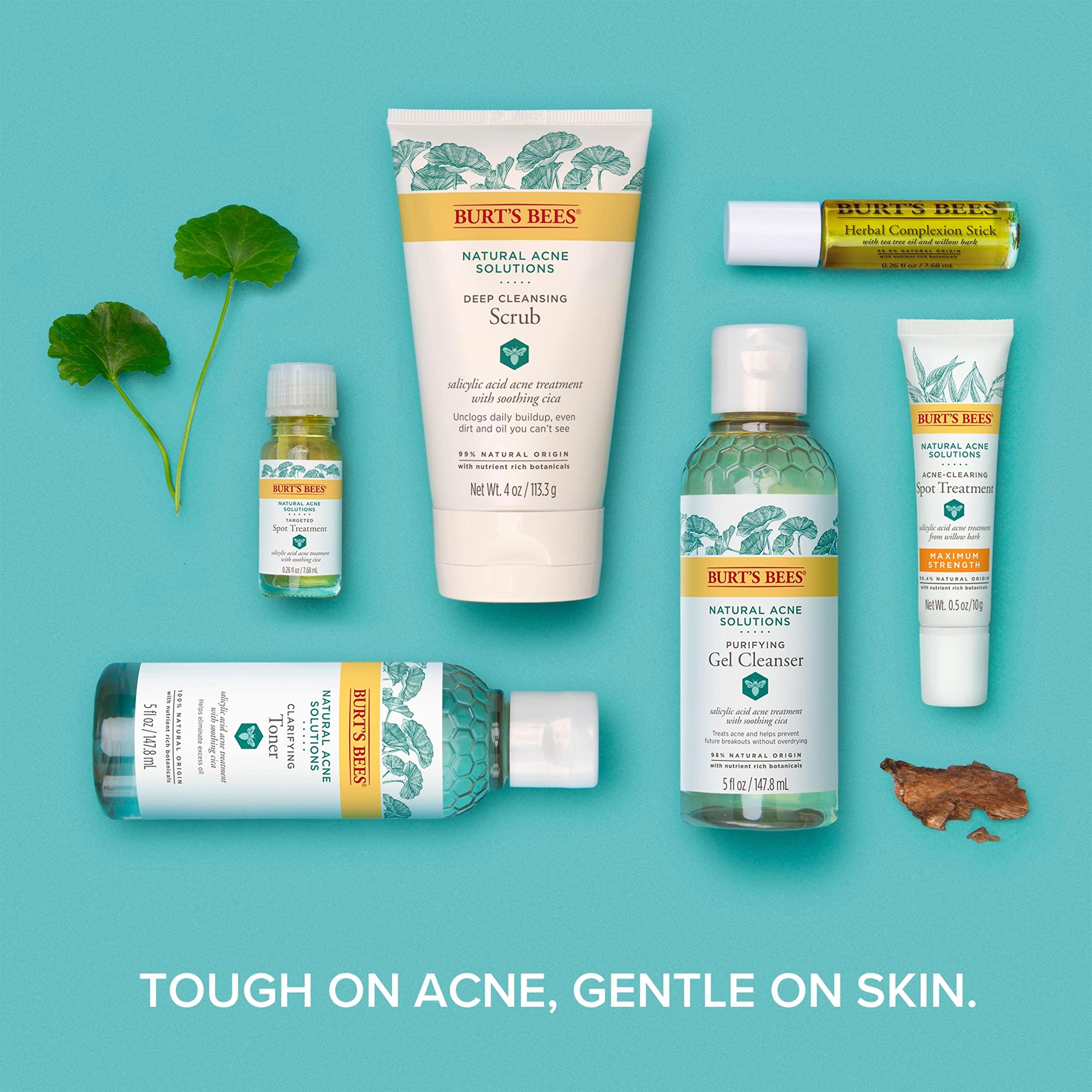 Burt's Bees Burt\'s Bees Herbal Blemish Stick, 0.26 Fl Oz (Pack of 2), Tea Tree Oil Infused, Soothing, Exfoliating, Cleansing, Unisex