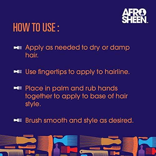 Afro Sheen Afro Sheen Slick Back Cream Styler. Contains Shea Butter to smooth & holds. 6 Oz.