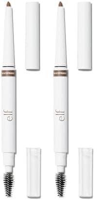 e.l.f. e.l.f. Instant Lift Waterproof Brow Pencil, Long-Lasting Eyebrow Pencil For Grooming & Shaping Brows, Vegan & Cruelty-free, Taupe (Pack of 2)