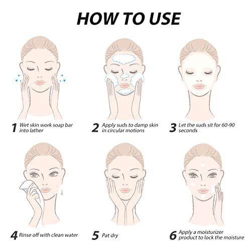 Bee & Flower Bee & Flower Shanghai Sulfur Soap 10% Sulfur Soap Face and Body Bar Soaps 3.4 Oz (6 Packs)