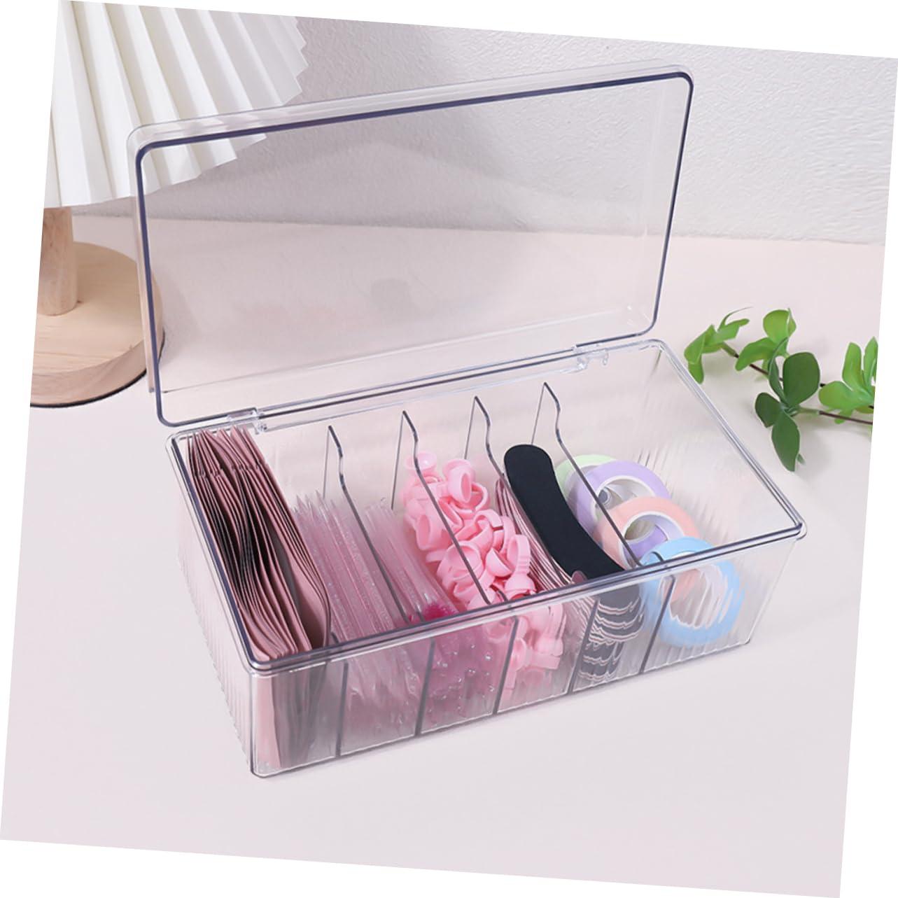 SKISUNO SKISUNO Eyelash Extension Tools Storage Holder Eyeshadow Palette Organizer Acrylic Lash Extension Tools Storage Organizer Cosmetics Tools Case