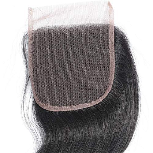 Misoun Brazilian Body Wave Lace Closure 20inch 4x4 Human Hair Free Part Swiss Lace Closure Natural Brazilian Virgin Human Hair Body Wave Top Swiss Lace Closure 130% Density