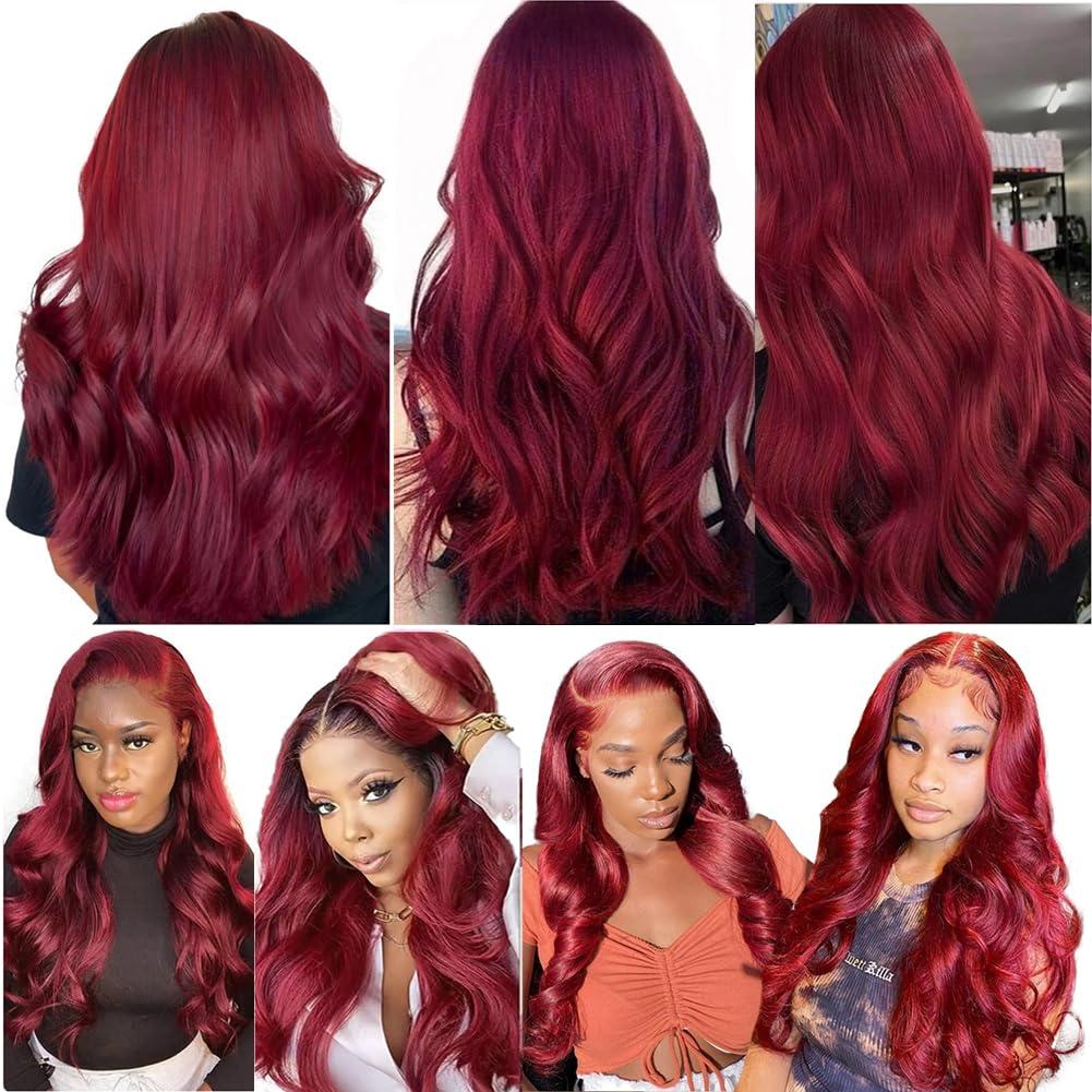 Kiss darling LASHES Tape in Hair Extenions 99j Burgundy 100% Remy Human Hair Tape in Body Wave 20inch 100g/40pcs Seamless Skin Weft Tape Hair Extensions Real Natural Hair Extensions