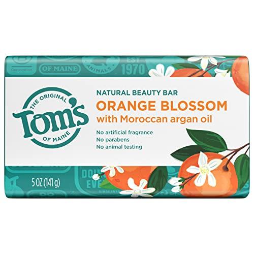Tom's of Maine Tom\'s of Maine Natural Beauty Bar Soap, Orange Blossom With Moroccan Argan Oil, 5 oz. 6-Pack