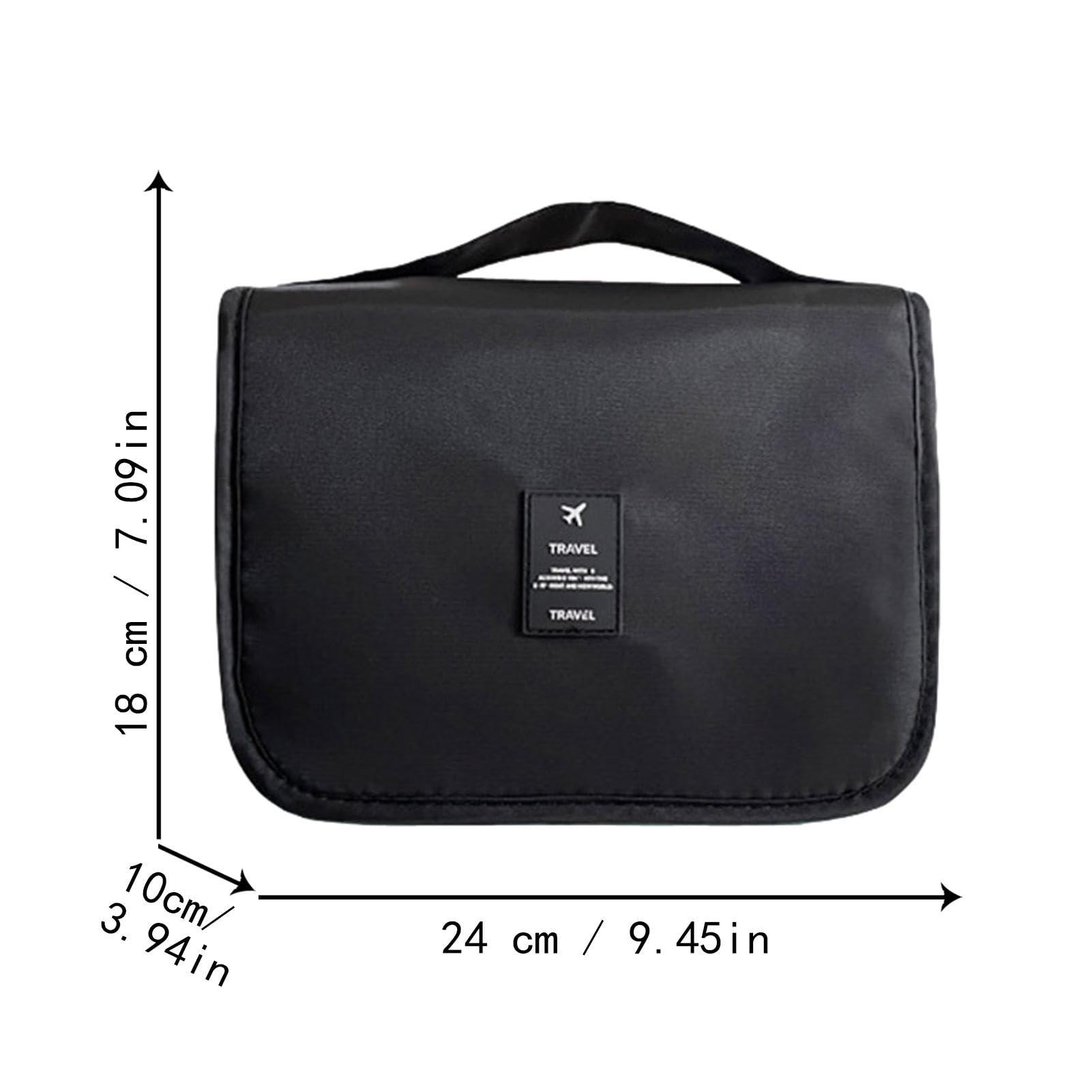 Generic Travel Toiletry and Cosmetic Bag - Skin Care Organizer with Hook for Women, Outdoor Use