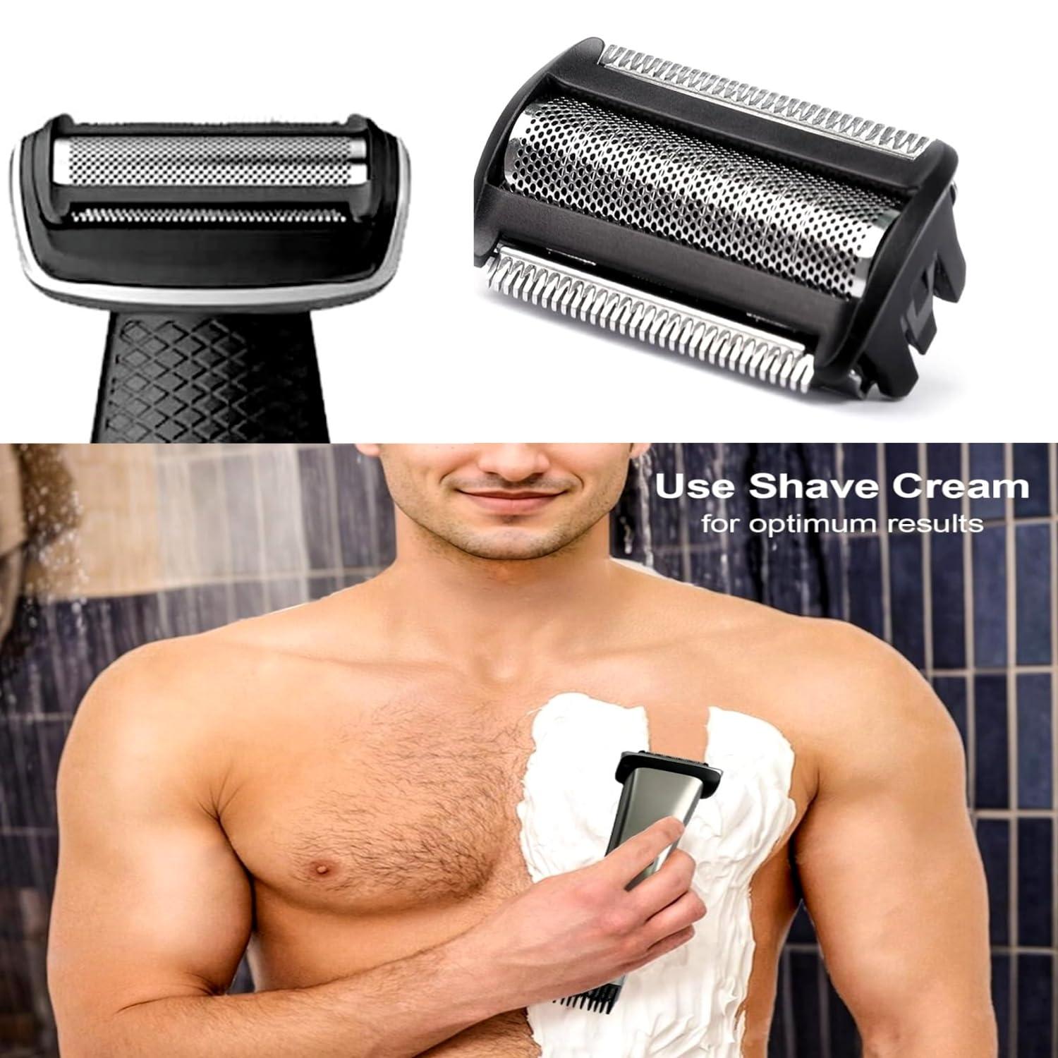 Fivoras BG2000 Replacement Head Compatible With Philips Norelco Bodygroom Series 7000, BG7030, BG7040, BG2029, BG2030, BG2040 BG5025 Replacement Head 2-Pack