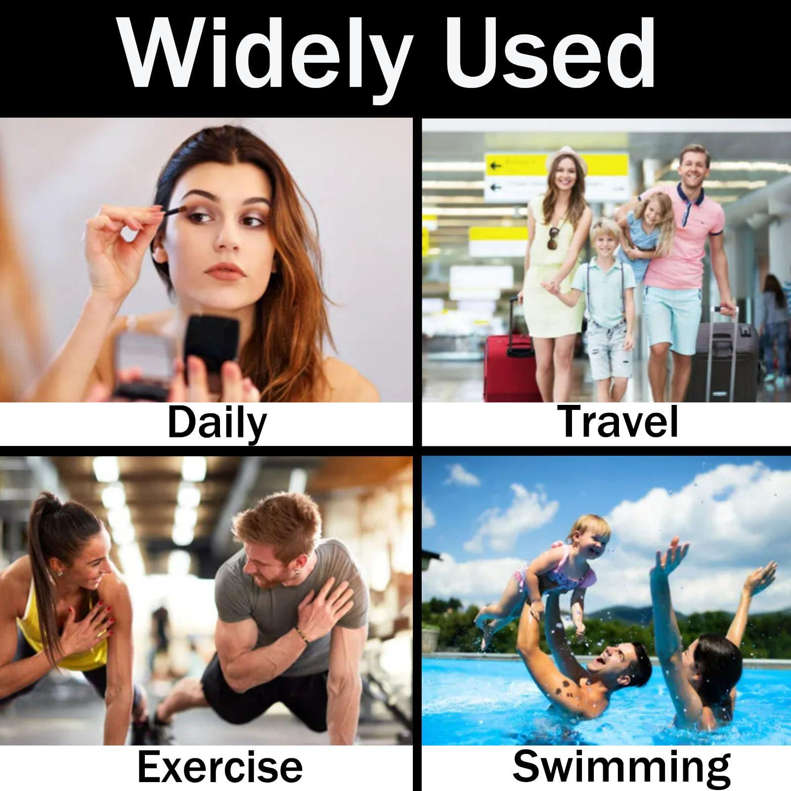 YOQIVEXU YOQIVEXU 6 Pieces Clear Cosmetics Bag Bulk, TSA Approved Toiletry Bag for Travel, PVC Zippered Clear Pouch Cosmetic Makeup Bag Waterproof Vinyl Plastic Organizer Case for Vacation Bathroom (Large)