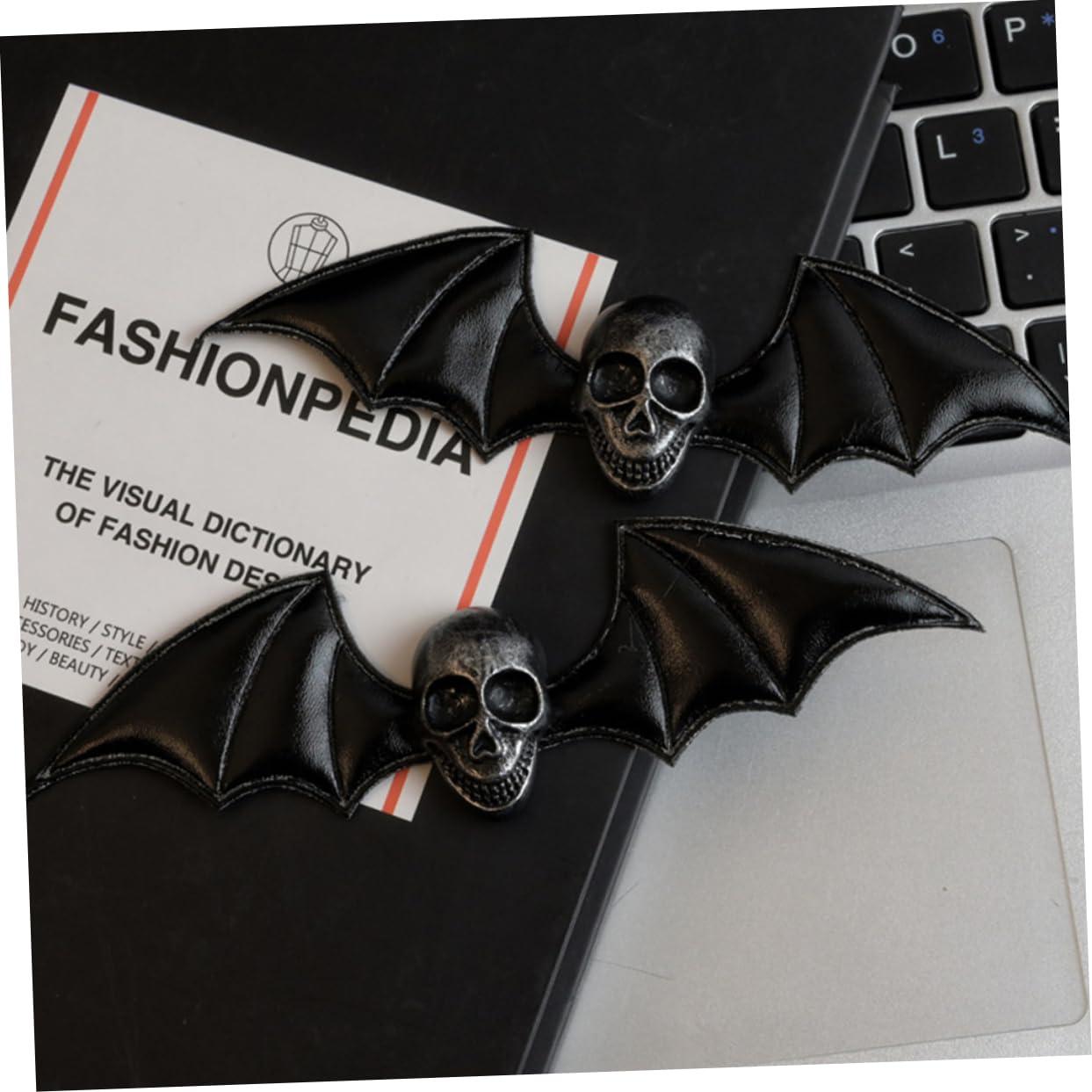 Beatifufu Beatifufu 2pcs Punk Hair Clip Bat Hair Barrettes Retro Hair Clips Bat Hair Clips Hair Jewels for Women Vintage Hair Clips Halloween Hair Accessories Hair Pin Costume Hair Clips Plastic