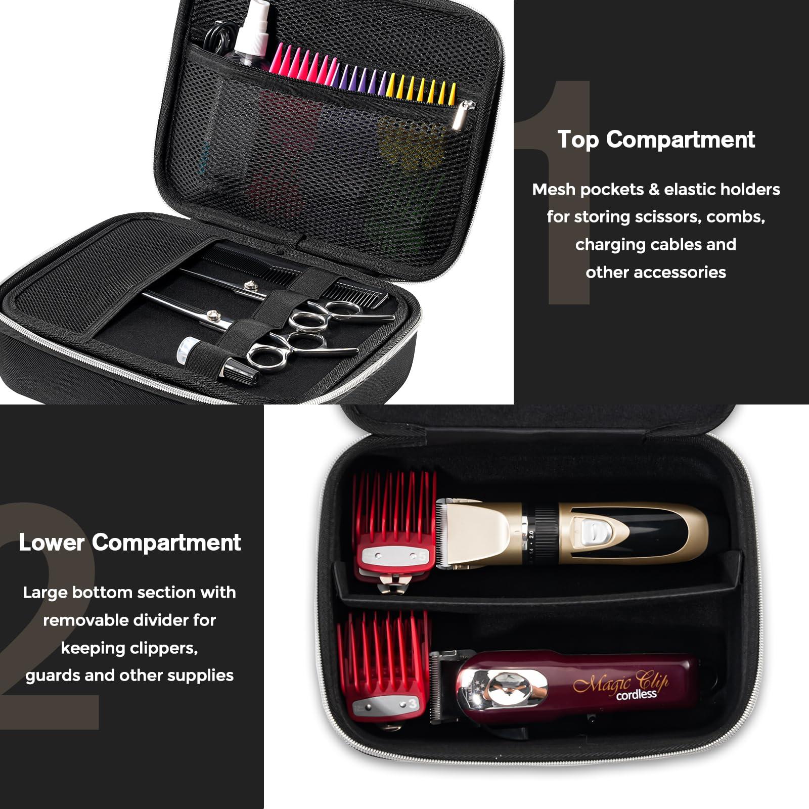 ProCase ProCase Hard Hair Clippers Case Bundle with Travel Case for Meridian Trimmer