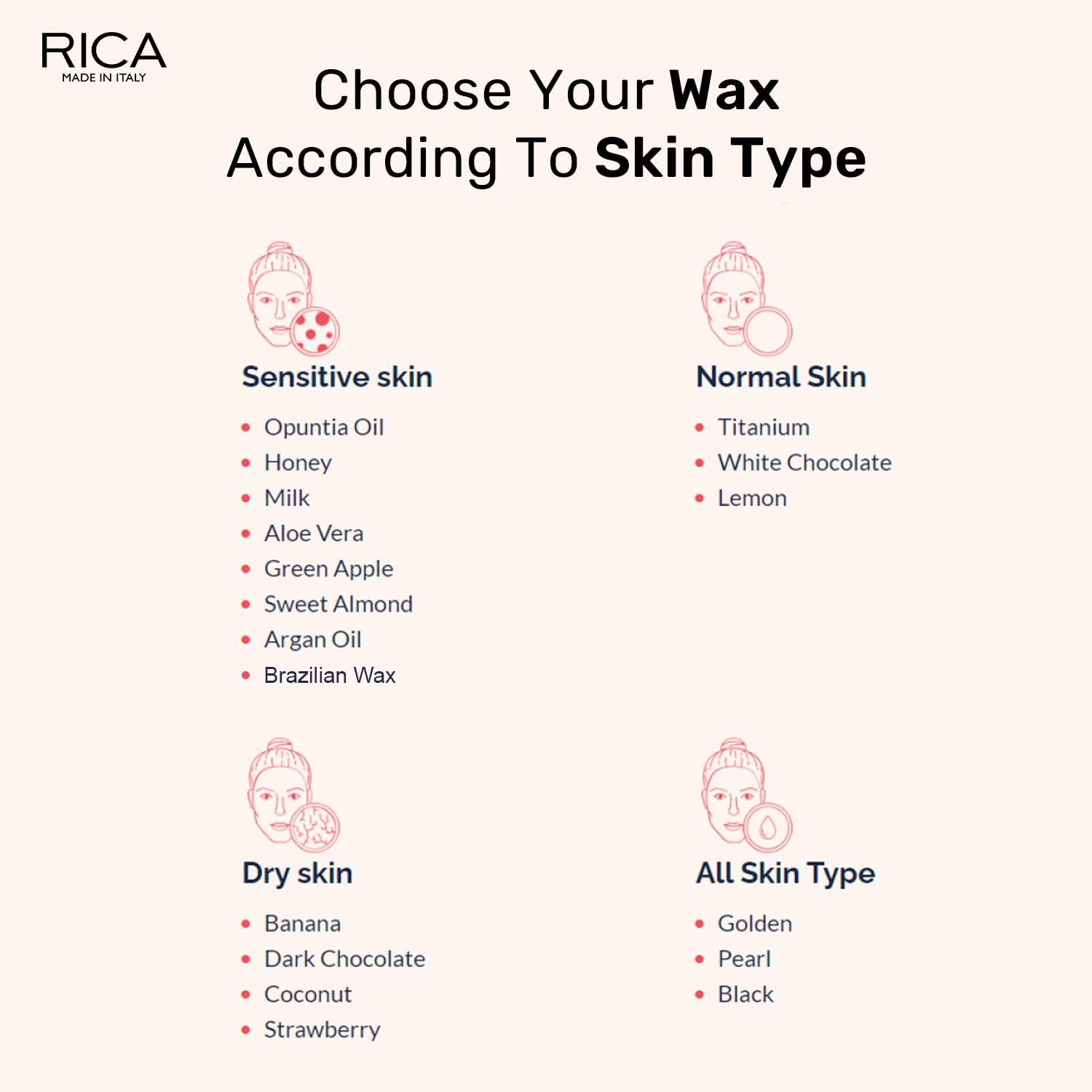 Rica RICA Brazilian Wax with Avocado Butter - Made in Italy - For Bikini & Face Wax (28.2 OZ)