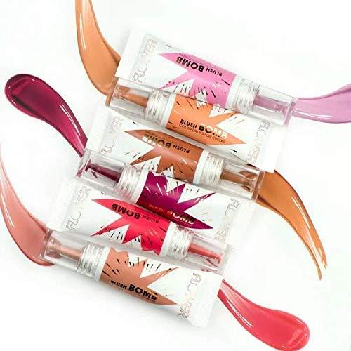 FLOWER BEAUTY FLOWER Beauty By Drew Barrymore Liquid Blush Makeup Bomb Color Drops -Silky Lightweight Formula + Gel Cream Blush for Cheeks - Radiant + Glossy Finish - Buildable + Lightweight Formula - Cruelty-Free + Vegan (Bubbly)