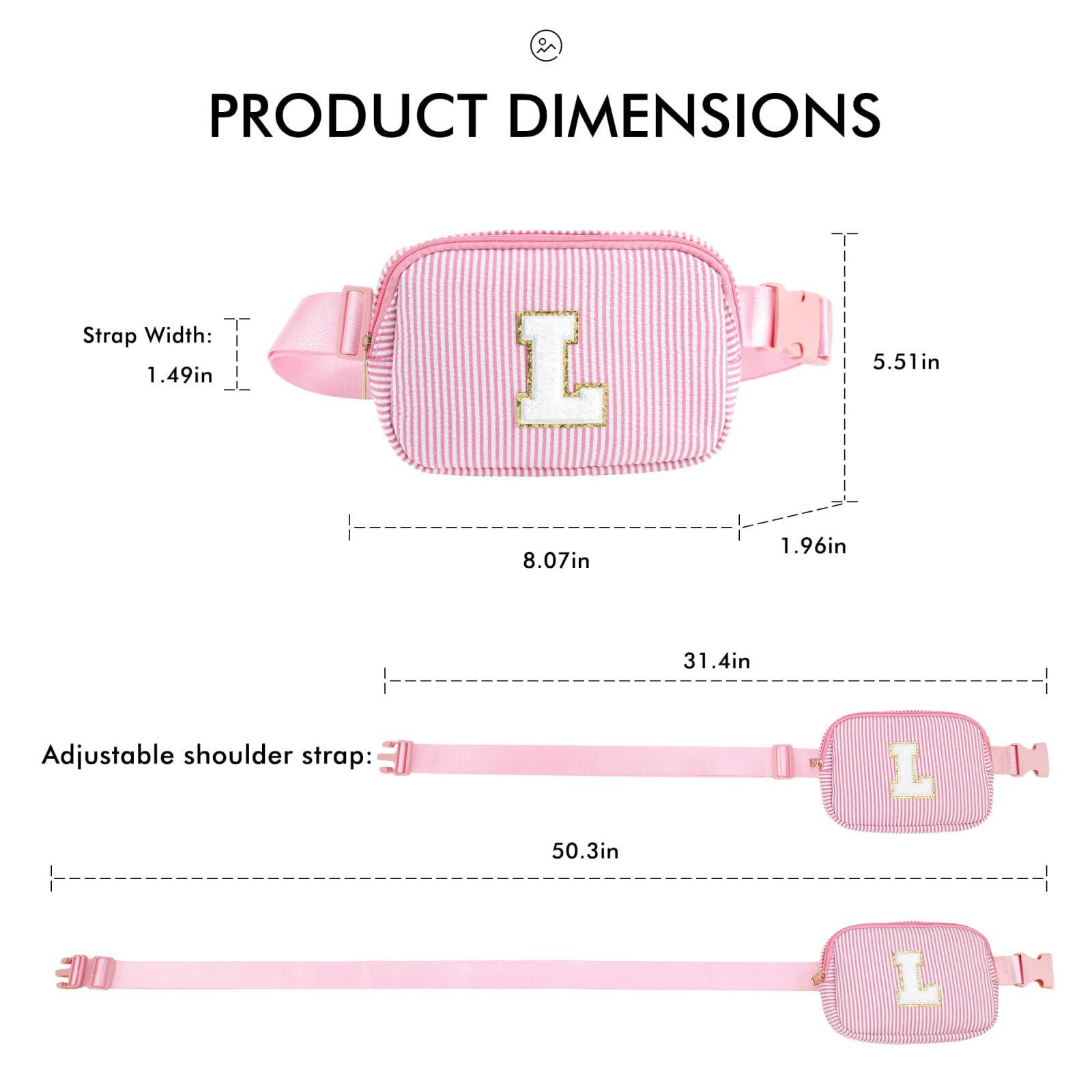 YOOLIFE YOOLIFE Initial Clear Makeup Bag Belt Bag
