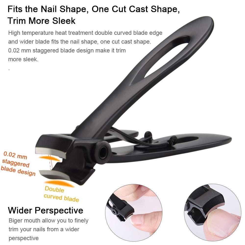 Horsebang Horsebang Set of 5 Fingernail Toenail Clippers for Thick Nails and Tough Toenails and Ingrown Toenails (Set of 5), and Toenail Clippers and Fingernail Clippers for Thick Nails with File (Set of 3)