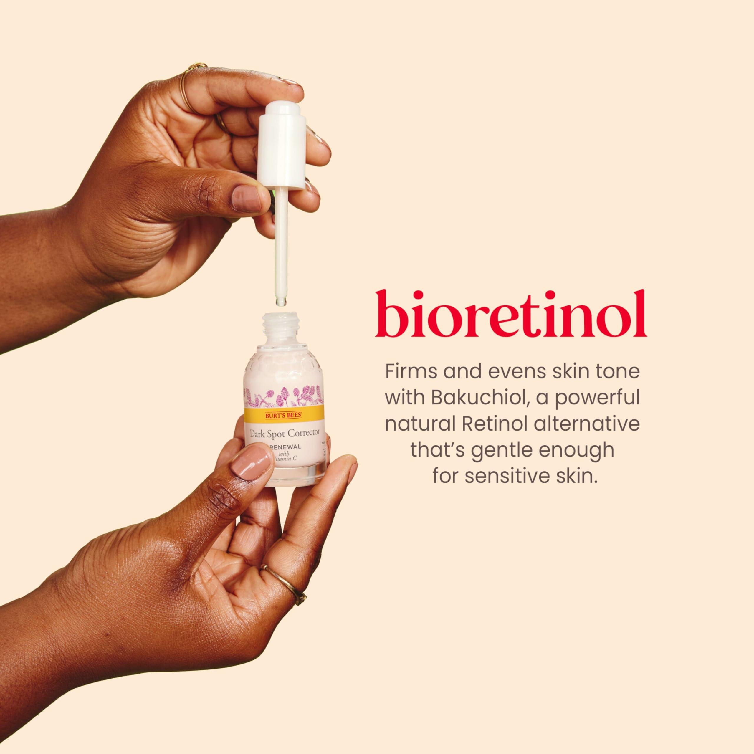 Burt's Bees Burt\'s Bees Renewal Dark Spot Corrector With Natural Retinol Alternative and Vitamin C, Reduces Appearance of Dark Spots and Uneven Skin Tone, 98.6 Percent Natural Origin Skin Care, 1 fl. oz. Bottle