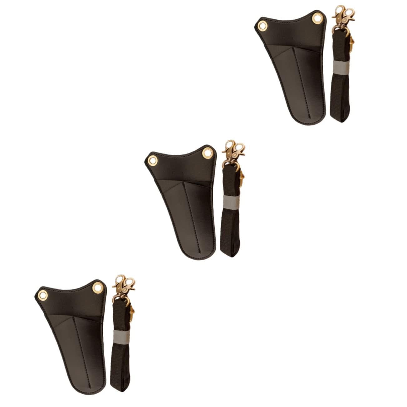 Mikinona Mikinona 3pcs hairdressing scissors bag hair salon tool pouch hair stylist bag container barber scissors pouch hairdressing tool pouch tool bags Hairdressing Tool Bag suite oxford hair care