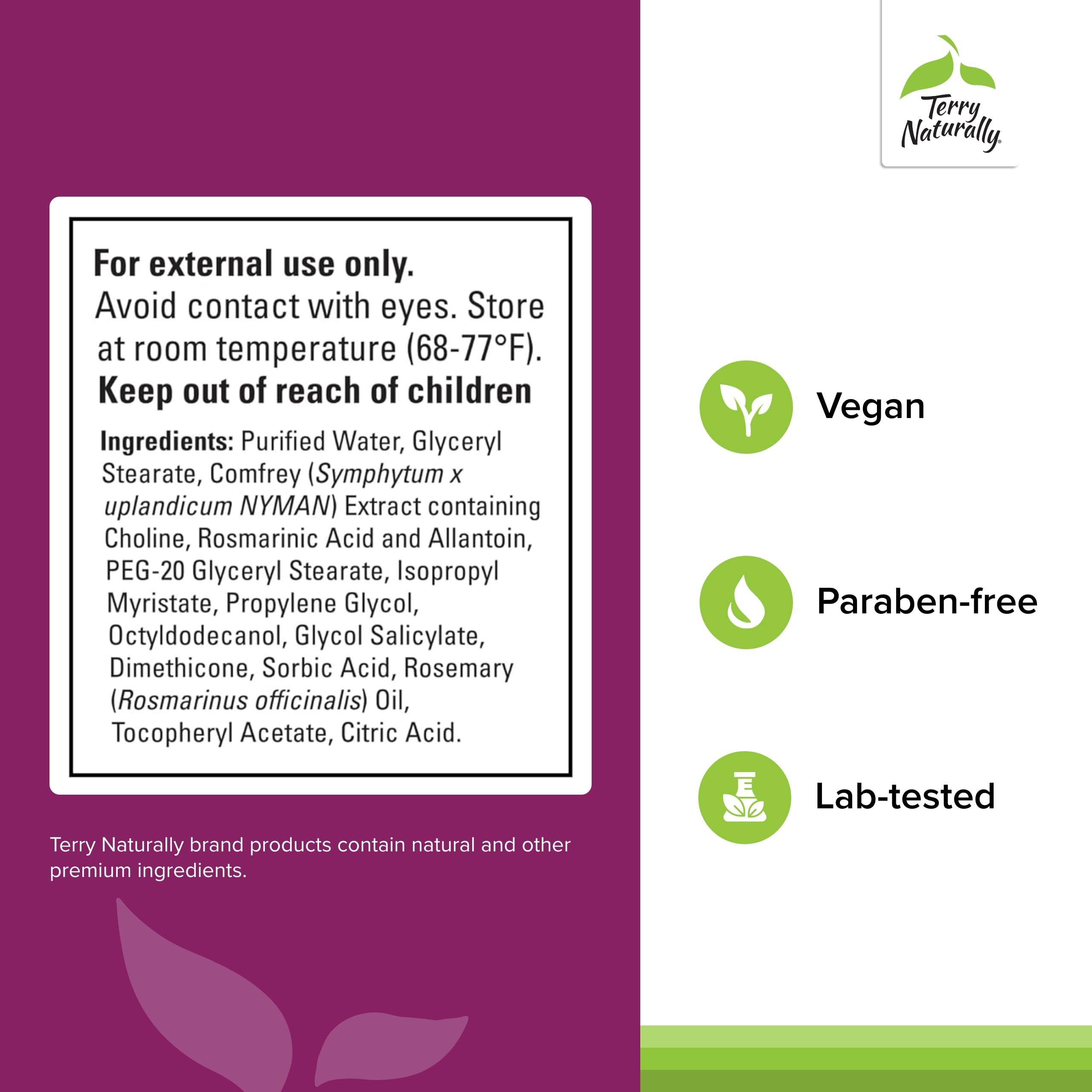 Terry Naturally Terry Naturally Traumaplant Comfrey Cream - Non-Staining Herbal Cream - Clinically Studied and Free of Pyrrolizidine Alkaloids - for External Use Only - 1.76 oz (2 Pack)