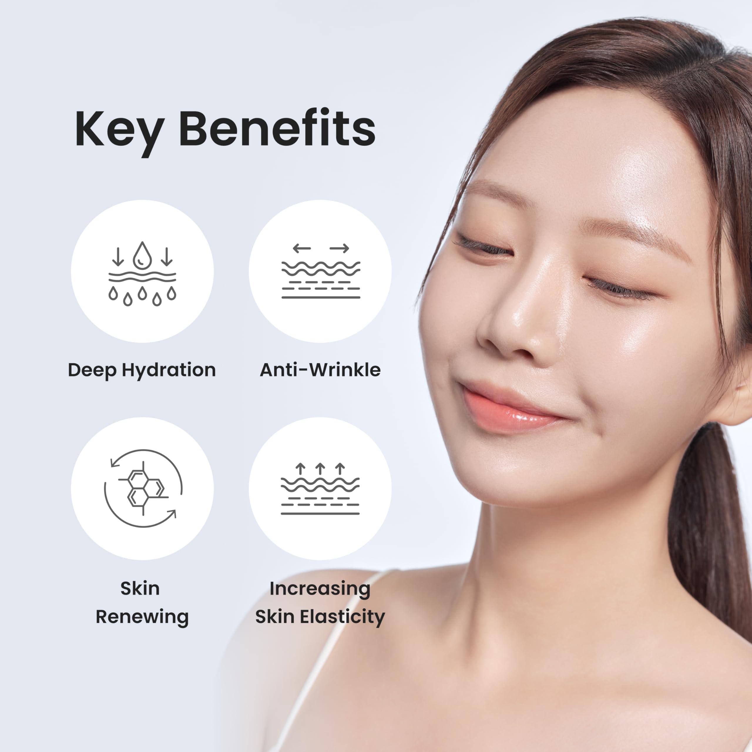 Lepique Lepique GLASS SKIN 14Days Miracle Retinol Night Cream 1.69oz - Korean Skincare Retinol Serum for Face and Neck - Collagen, Centella - Anti aging Skin Cream, Moisturizer Face Cream