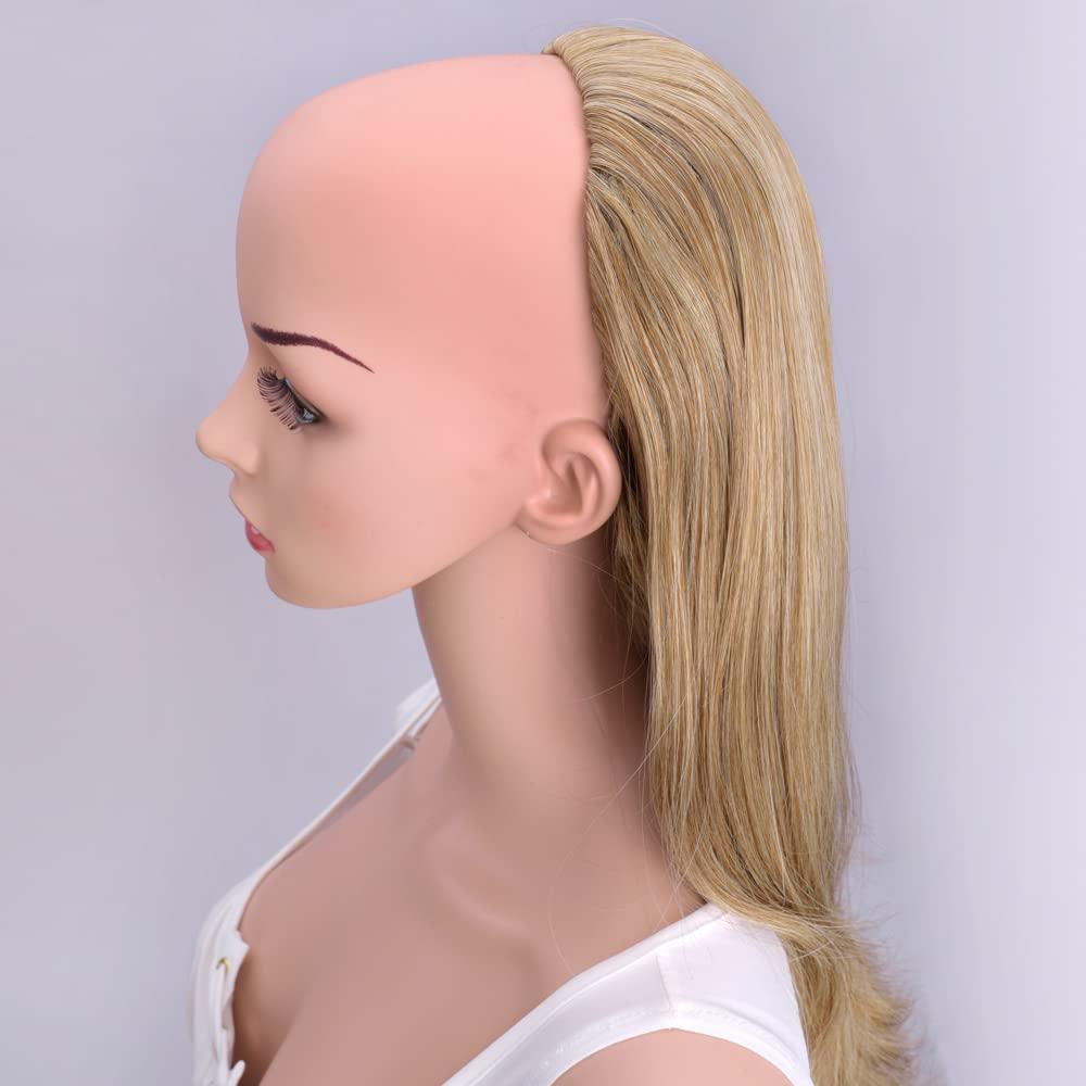 Kori Koli Kori Koli 24\" Long Wavy Clip in Half Head Tied Wig Premium Japanese Synthetic fibers Hair Extensions For Women 210g 2#