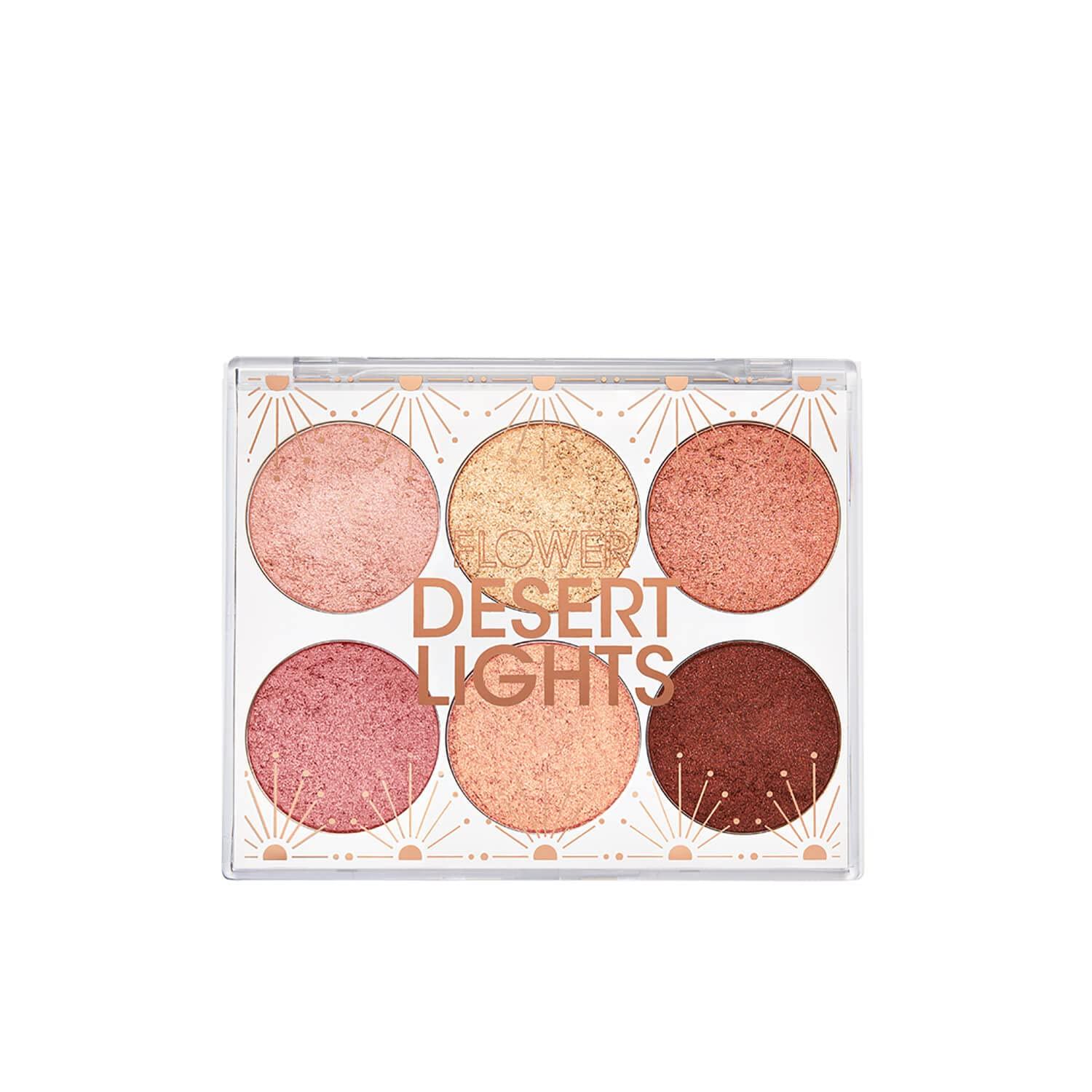 FLOWER BEAUTY FLOWER BEAUTY By Drew Barrymore Jungle Lights Eyeshadow Palette - Blendable + Creamy Powder - Buildable - No Fall-Out - Six Shades (Jungle Lights)