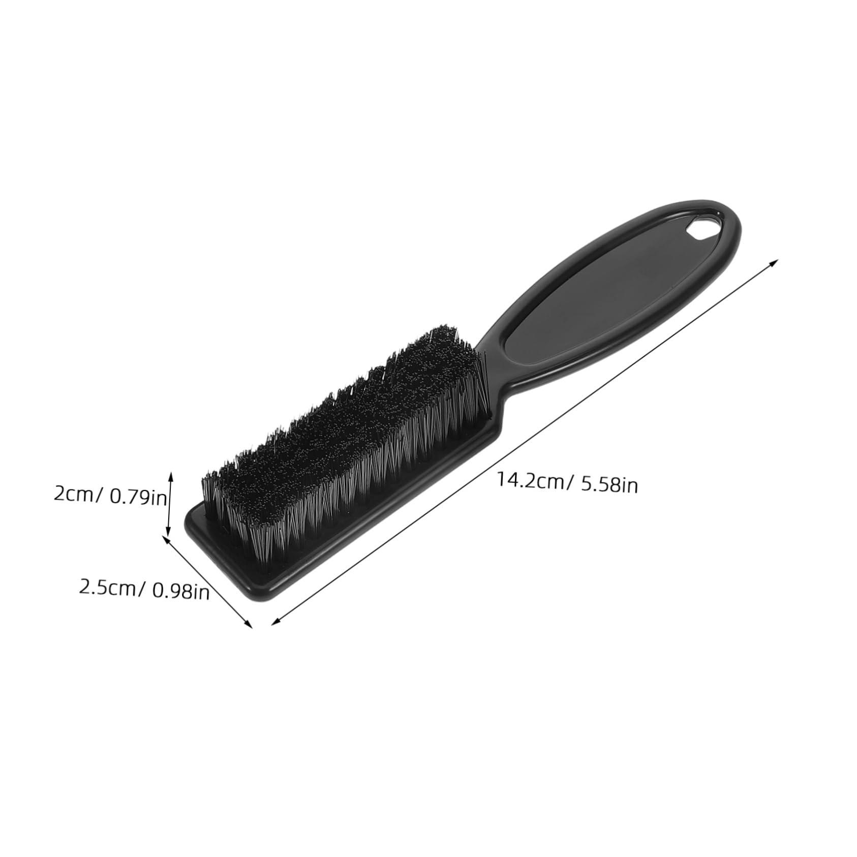 PLAFOPE PLAFOPE 8pcs Barber Fade Brushes Set Mustache & Beard Trimmer Cleaning Brushes with Handle Beard Brush Boar Bristle for Men for Barbers and Home Grooming