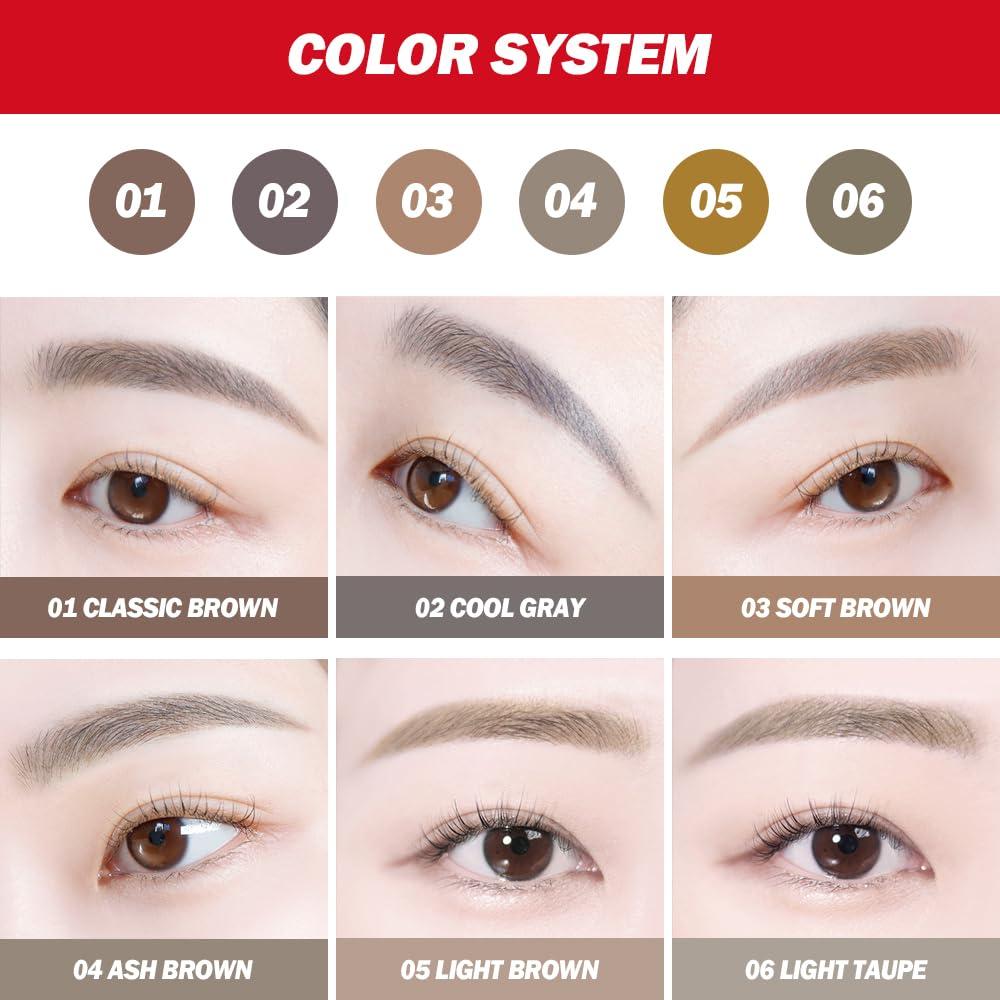 Espoir ESPOIR The Brow Balance Pencil #2 Cool Gray | Eye Brow Pencil that's Natural and Easy to Draw without Clumping | A Detailed and Rich Eyebrow Texture | Korean Makeup