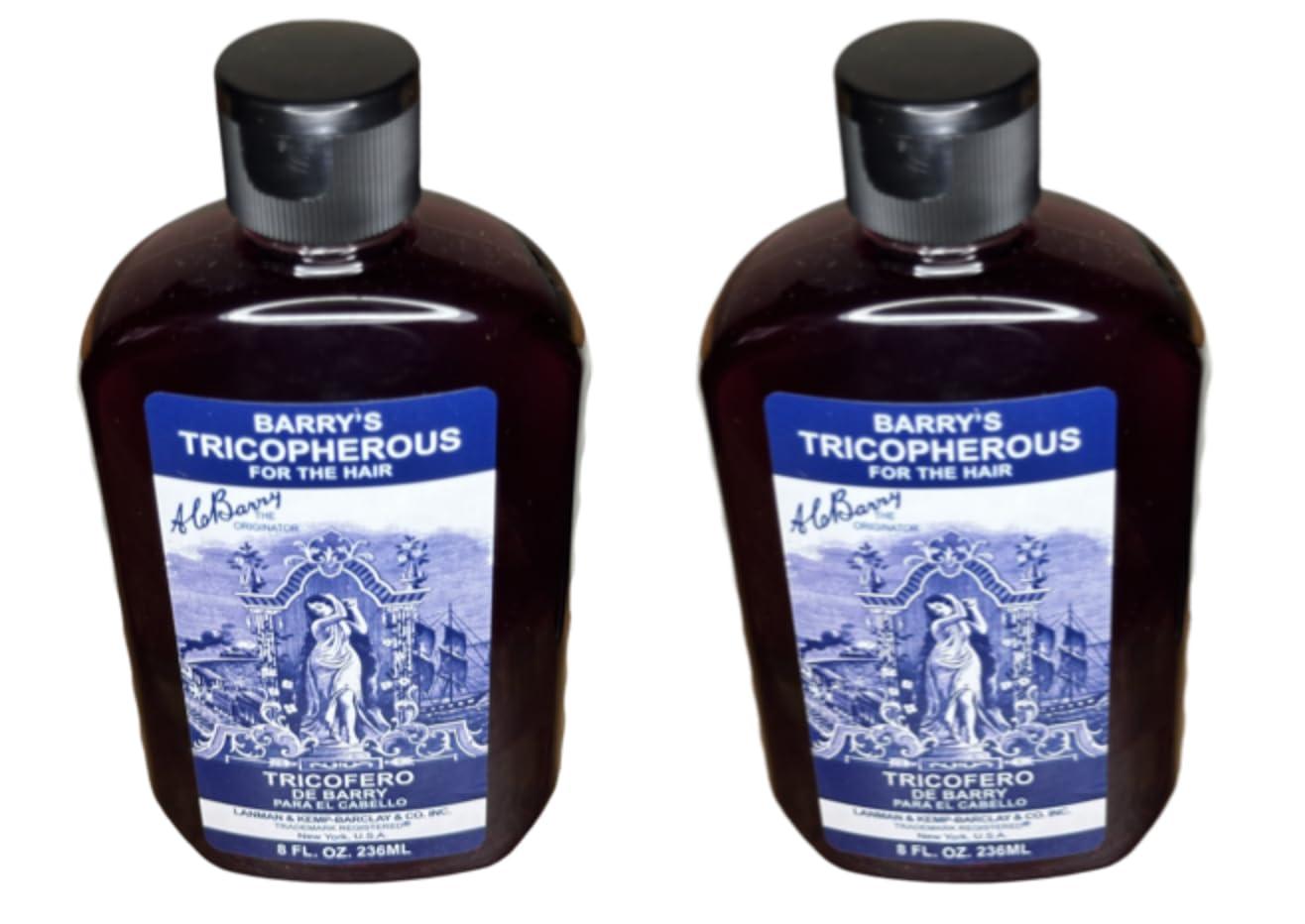 Tricopherous LK Barry\'s Tricopherous liquid regular for Hair (black) 8oz \"Pack of 2\"
