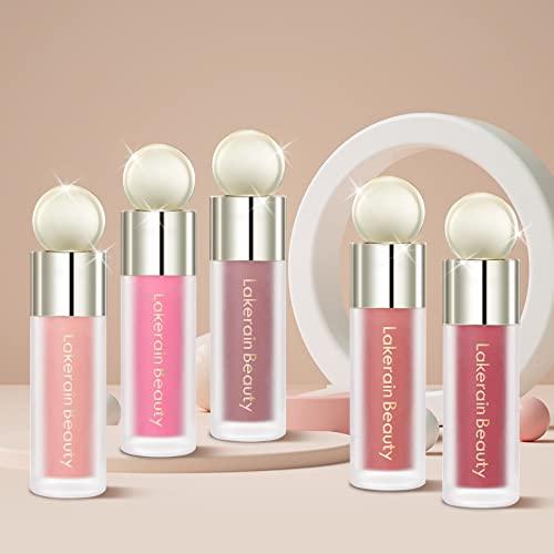 BEFIVECOK BEFIVECOK Liquid Blush, Natural Matte Velvet Finish, Soft Cream Liquid Face Blush For Cheeks, Skin Tint Blush Makeup, Long Lasting Lightweight Blendable Blush (#01 Nude Pink)