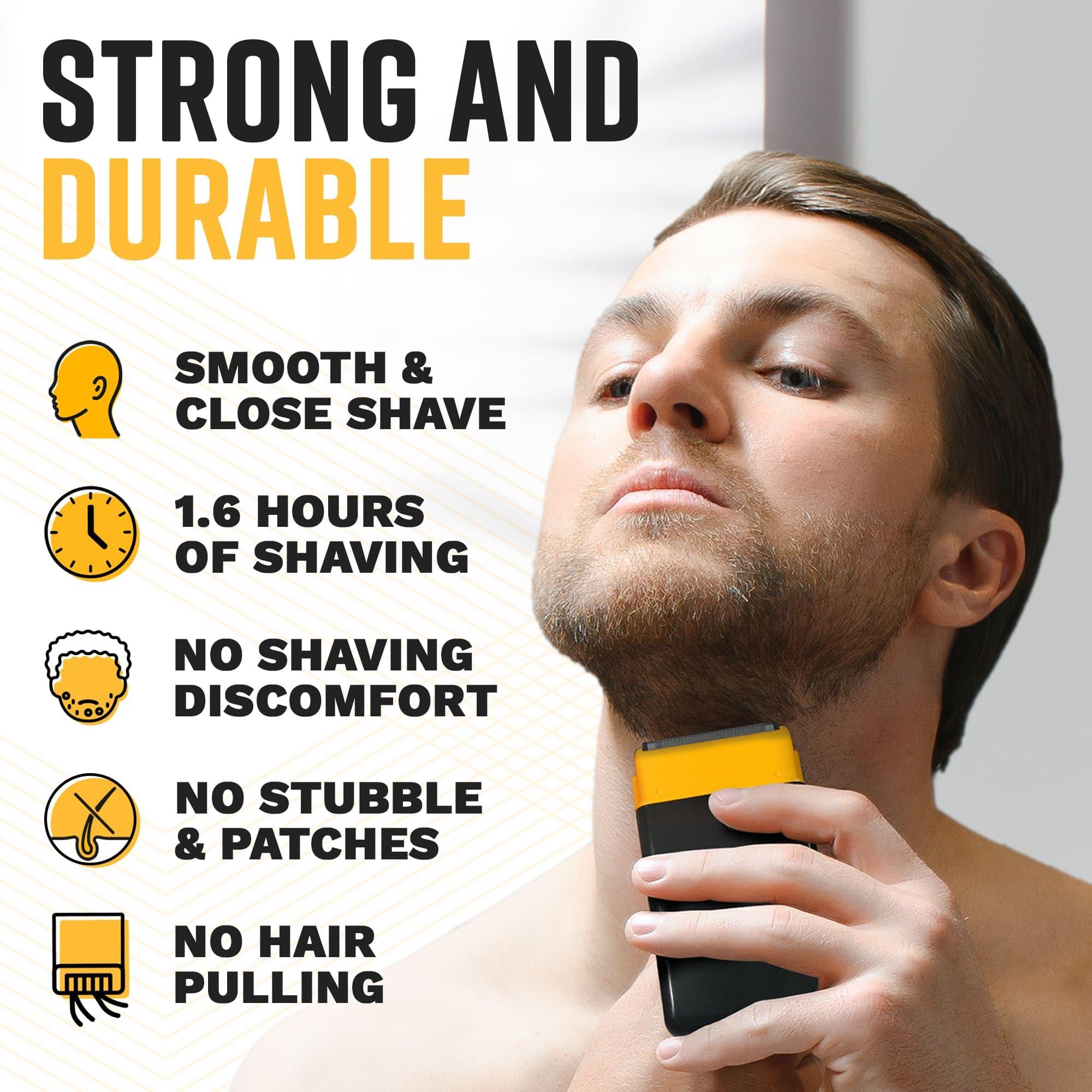 The Cut Buddy Shave Buddy, Compact Foil Electric Shaver for Face & Body, Maintains 5 O'Clock Shadow, Lightweight & Water Resistant, 1 Count