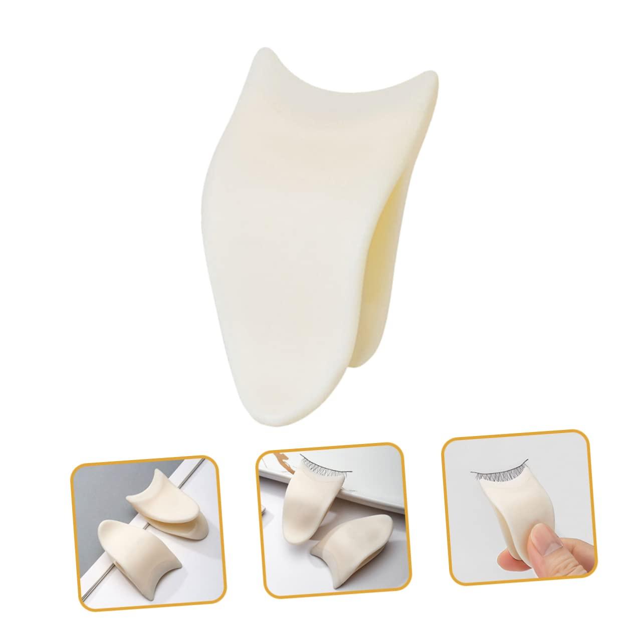 MAGICLULU MAGICLULU 2pcs Eyelash Curler False Eyelash Applicator Eyelash Tweezer Mascara Fake Eyelashes Opener Lashes Buddy Tool Mini Convenient Eyelash Clip Wear-resistant Eyelash Clip Plastic White