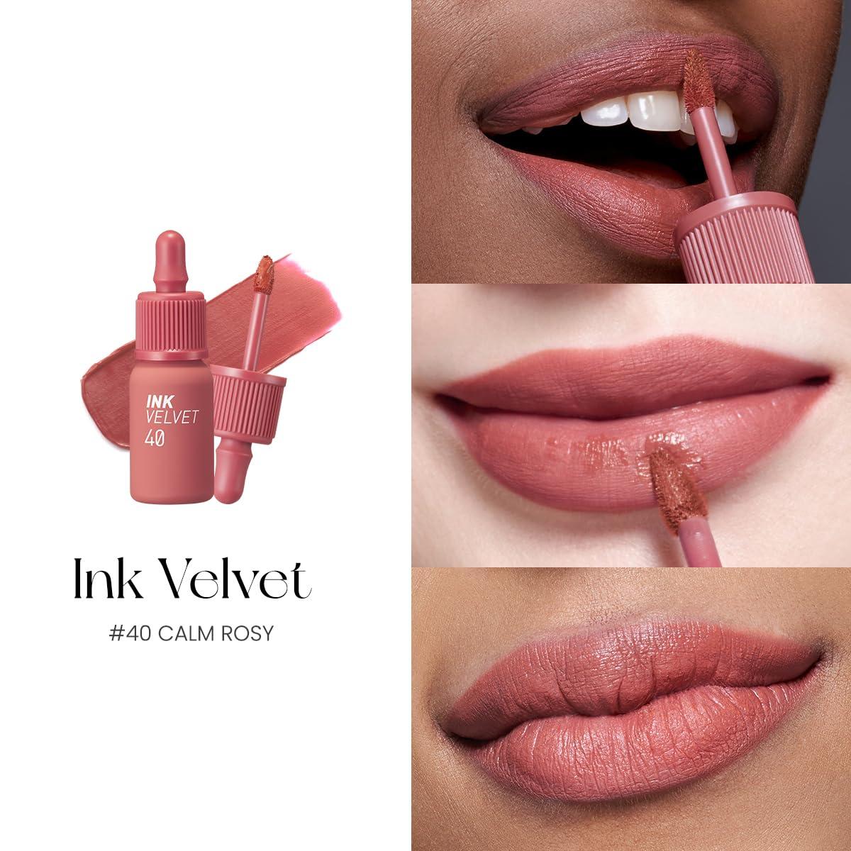 Peripera Peripera Ink the Velvet Lip Tint, High Pigment Color, Longwear, Weightless, Not Animal Tested, Gluten-Free, Paraben-Free (040 CALM ROSY)