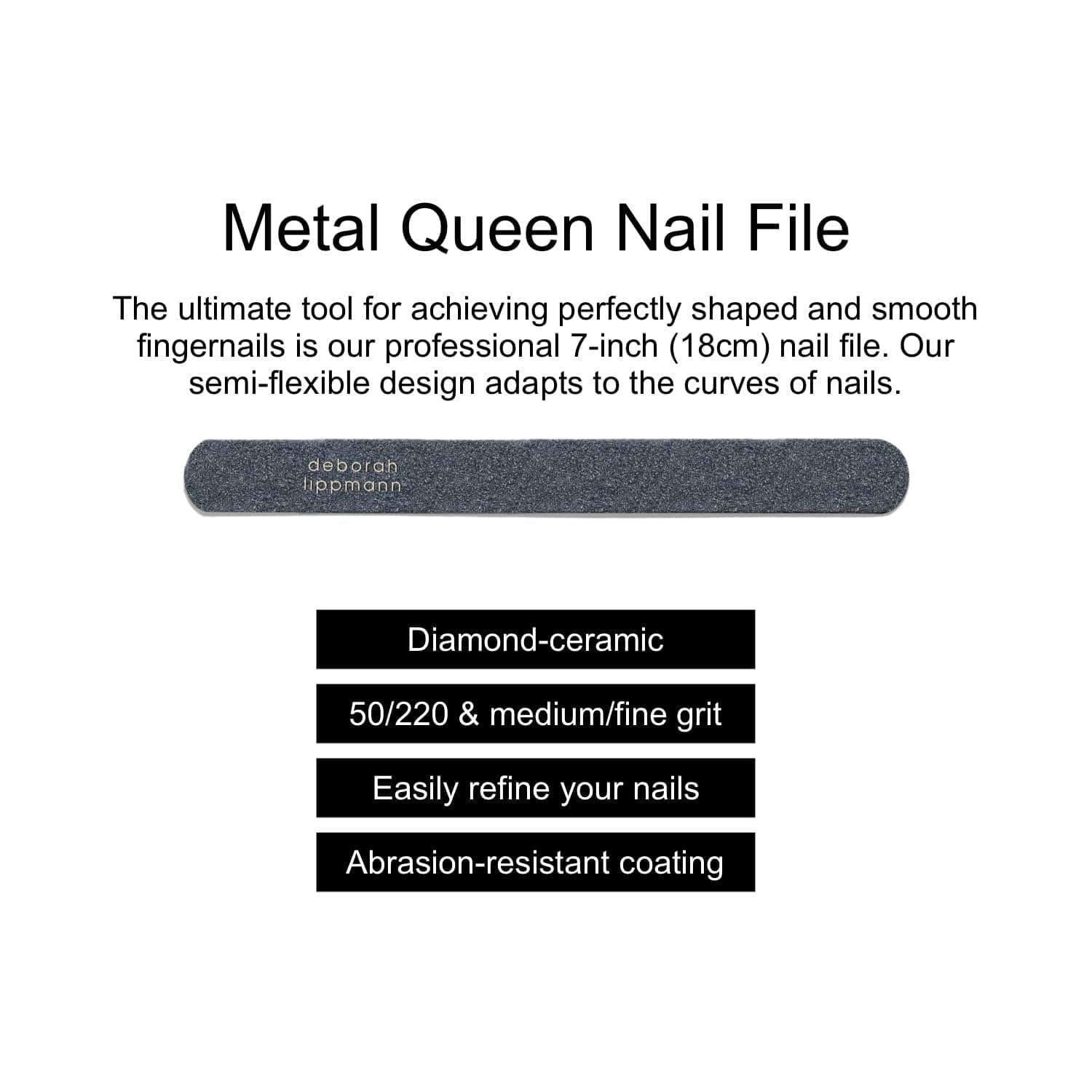 Deborah Lippmann Deborah Lippmann Nail File Set | Emery Board for Manicure, Pedicure | Fingernail Tool for Buffering, Smoothing | Smooth Operator & Metal Queen Bundle