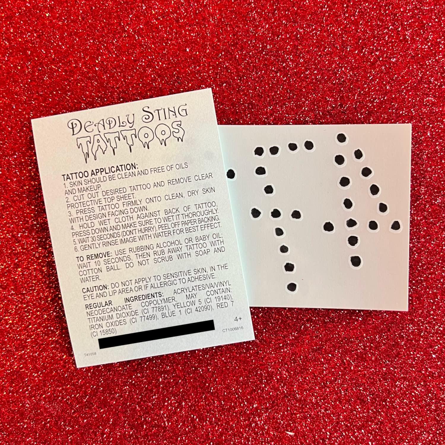 Deadly Sting Tattoos Frank N Furter 4711 Temporary Tattoo Rocky Horror Picture Show (Single)