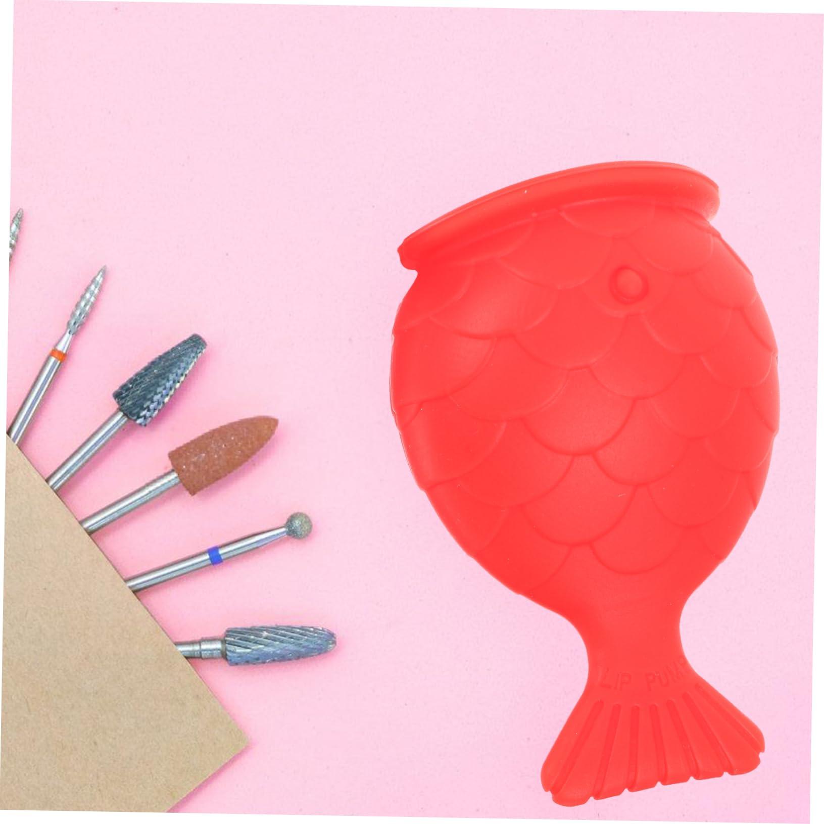 Beavorty Beavorty Silicone Fish Lip Filler (red) Tools Reusable Lip Enhancer Lip Silicone Plumper Lip Plumping Device Lip Suction Plumper Womens Lip Plumper Lip Silicone Plumping Device