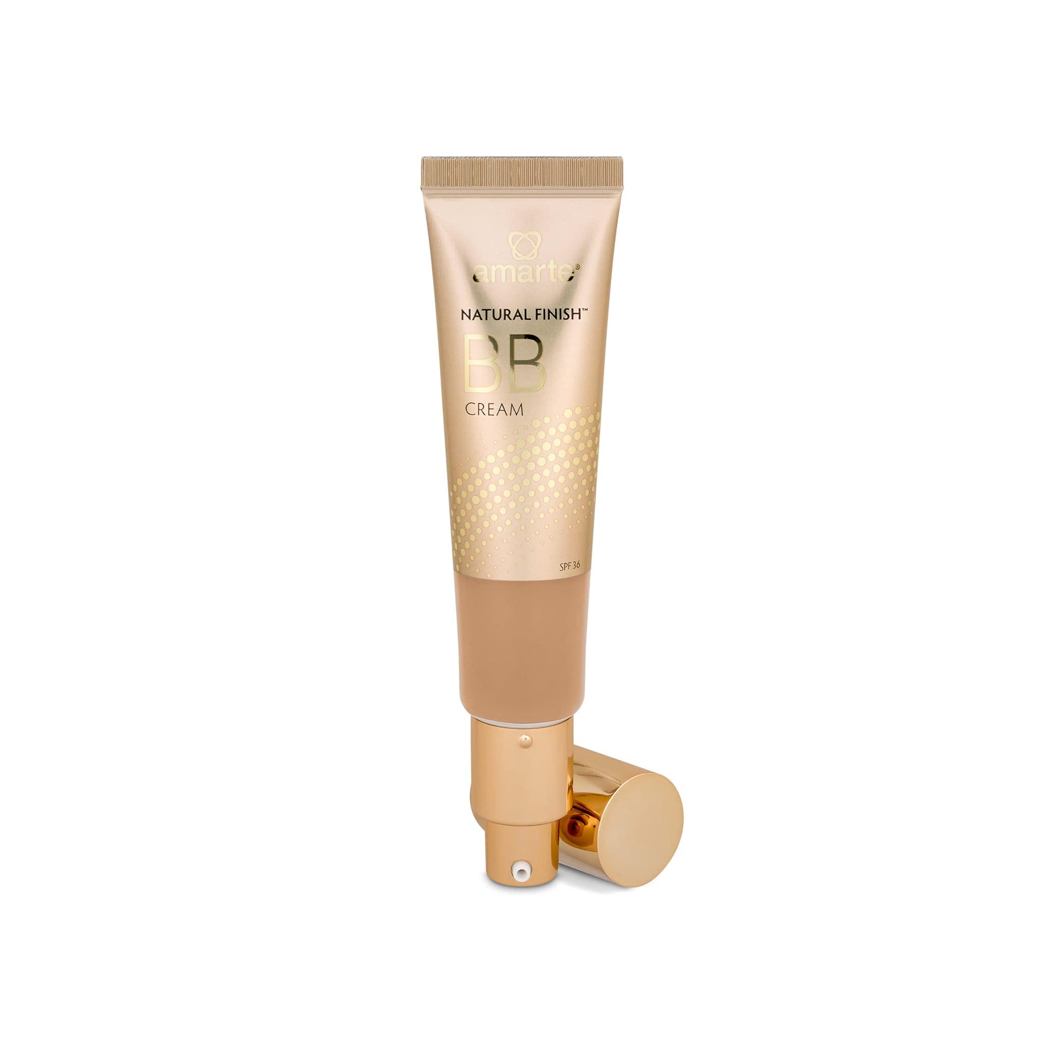 AMARTÉ Amarte NATURAL FINISH - 1 Fl Oz BB Cream (Light) - Tinted Foundation and Face Moisturizer with SPF 36 in