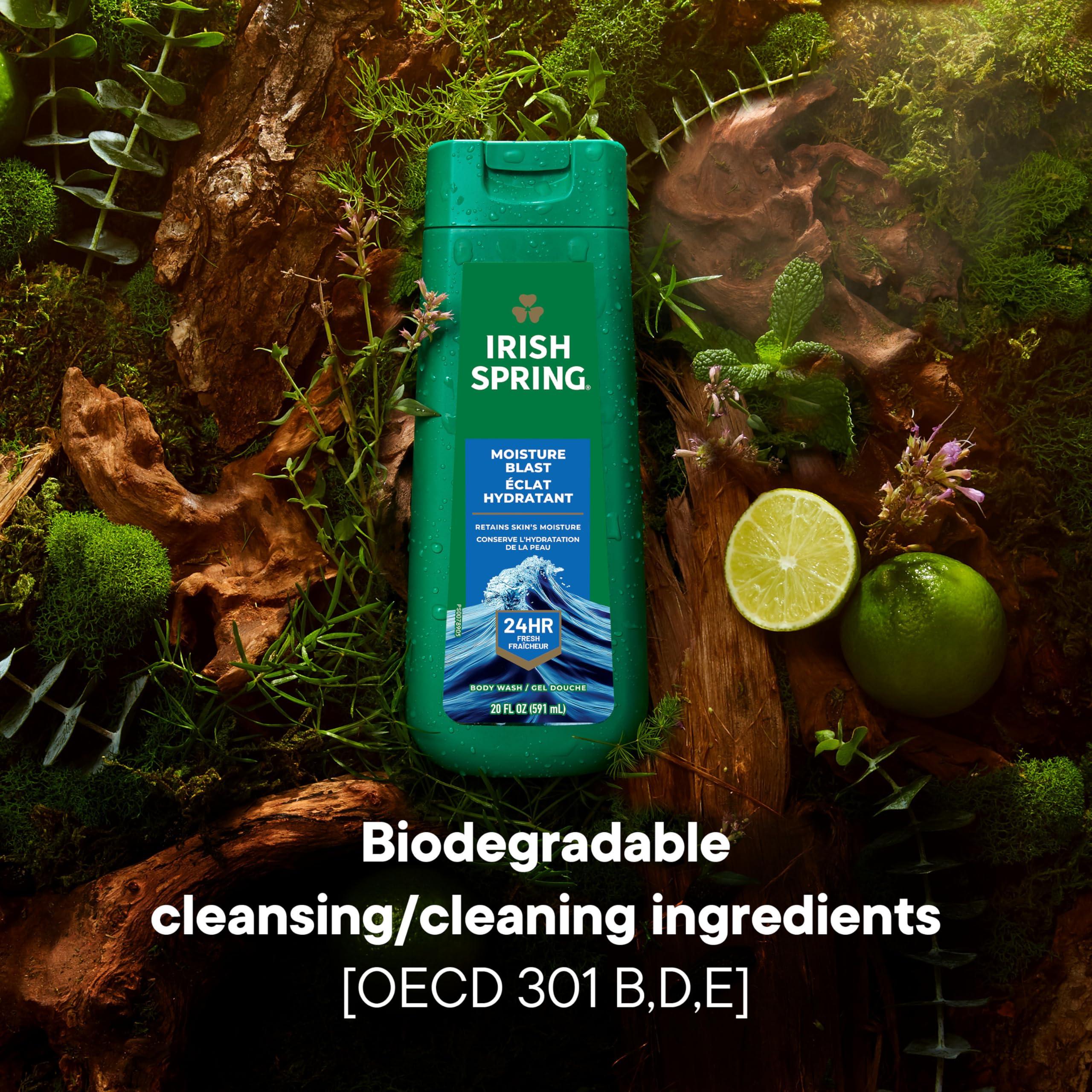 Irish Spring Irish Spring Moisture Blast Body Wash for Men, 20 Oz