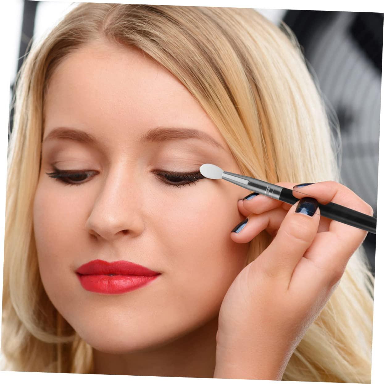 Beavorty Beavorty 5pcs Silicone Lip Brush Eyeliner Applicator Tool Make up Brushes Lip Brush Revolution Palette Makeup Brushes Small Makeup Brush Black