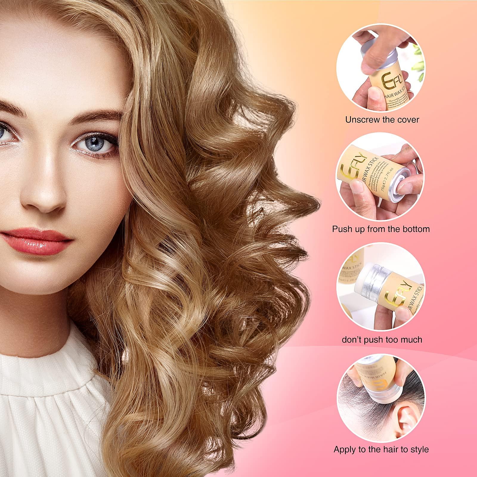 EFLY EFLY Hair Wax Stick, Non-Greasy Styling Pomade for Fly Away, Edge Frizz and Wigs (1)