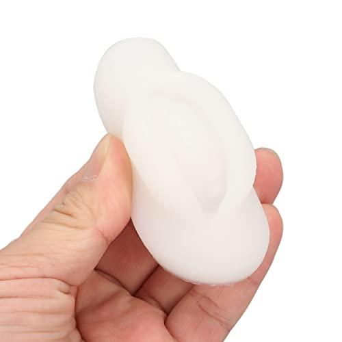 Diydeg Fake Lips, 10PCS Silicone Soft Flexible 3D Open Mouth Easy to Apply Colour Practice Lips Highly Reproducible Portable Silicone Lips Model for Makeup Practice (Semi Transparent