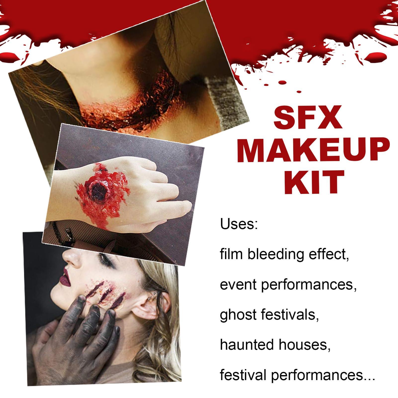 JTLB Scar Wax Special Effects Wound Skin Wax Halloween Party Makeup Kit