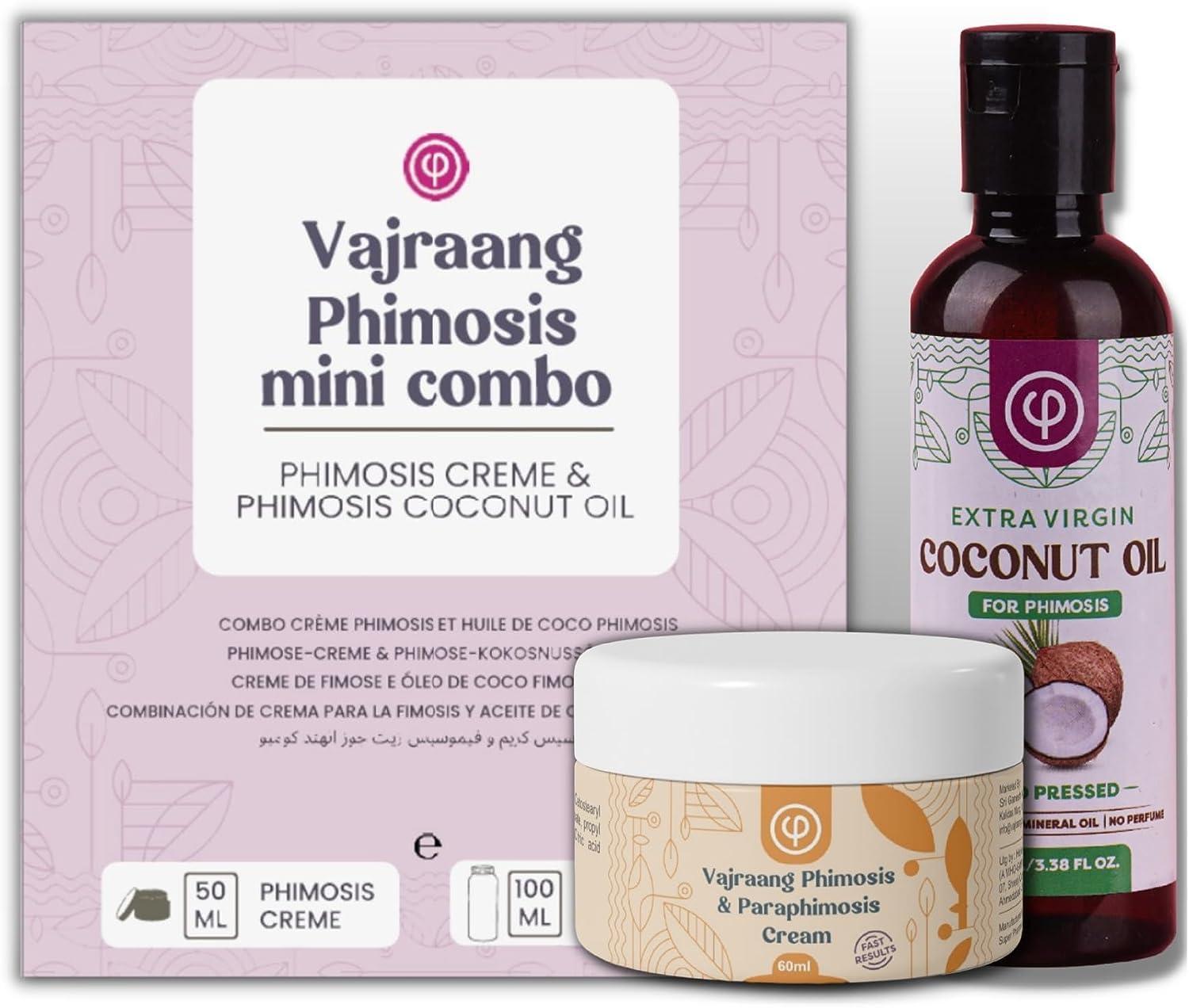 Vajraang Vajraang Phimosis Mini Combo with Phimosis Creme & Phimosis Oil