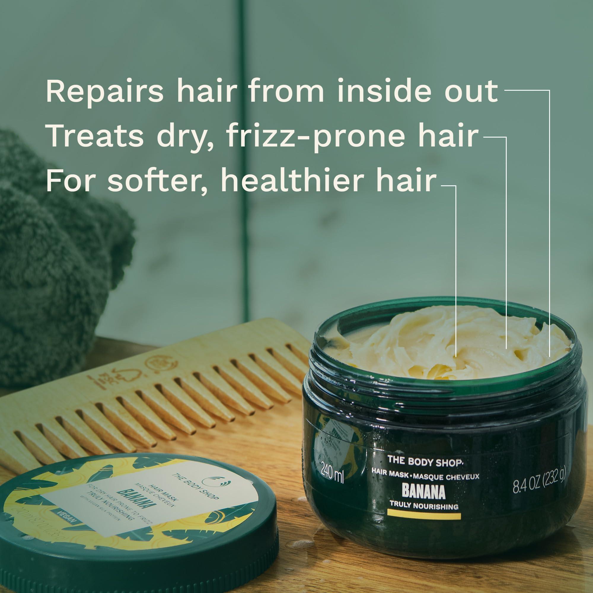 The Body Shop The Body Shop Banana Truly Nourishing Hair Mask, 8.2 Fl Oz (Vegan)