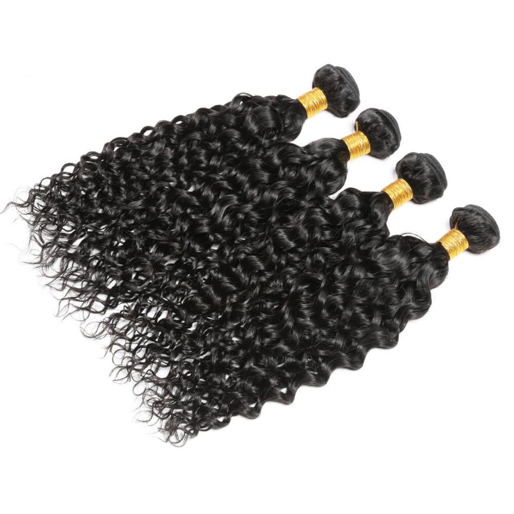 Capurchra Kinky Curly Hair Bundles Curly Wave Weave Hair Human Bundles Natural Black Color Brazilian Virgin Human Hair Bundles 100% Unprocessed Virgin Hair Bundles 26 Inch For Women