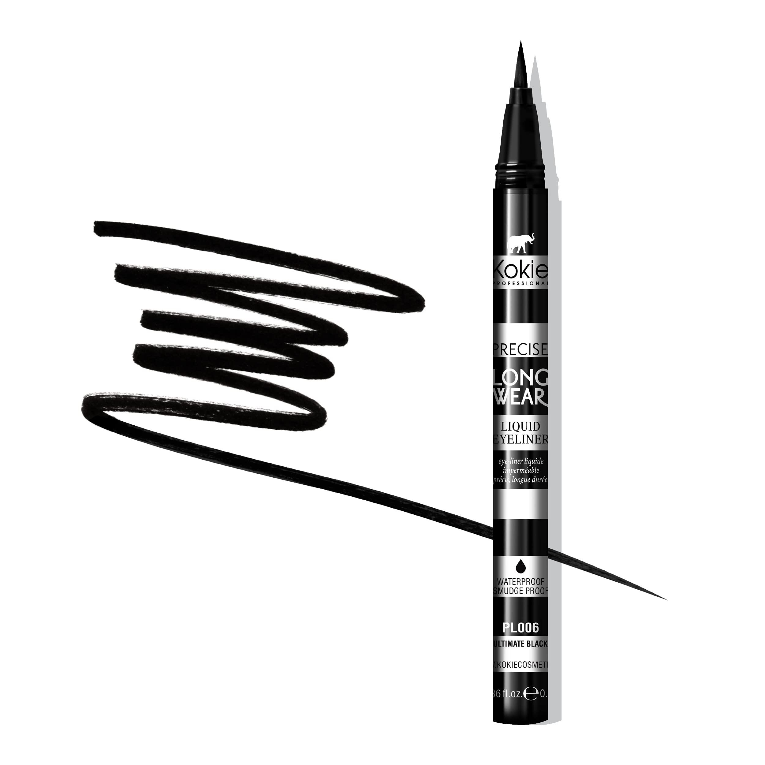 Kokie Kokie Precise Longwear Liquid Eyeliner, Waterproof, Smudge Proof